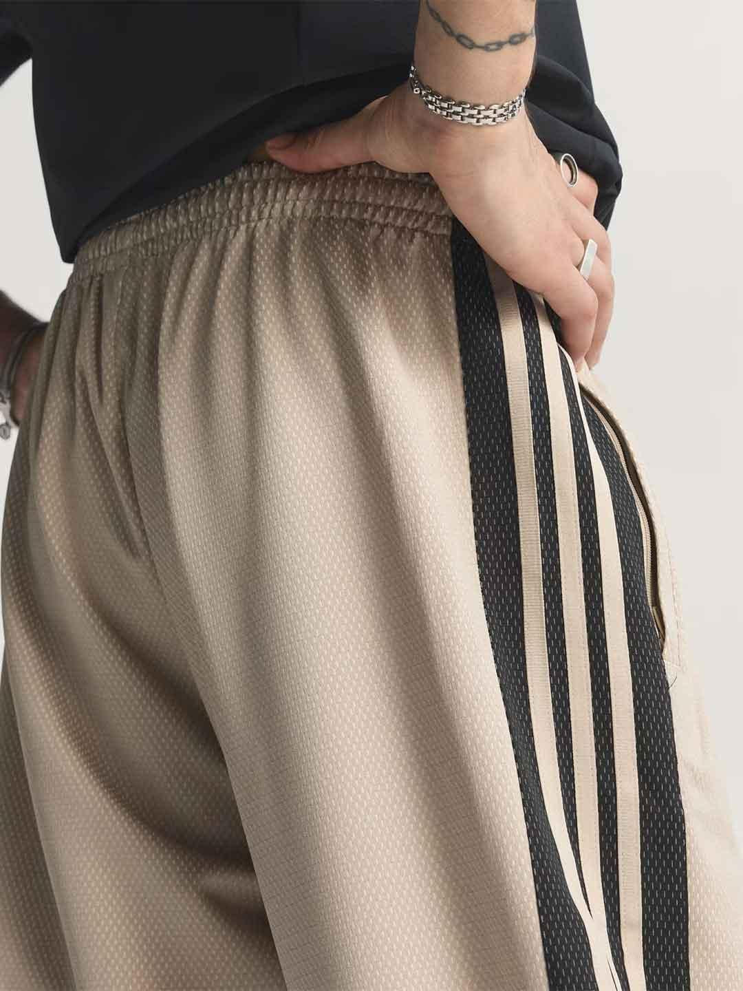 Adidas pantalone beige a rete