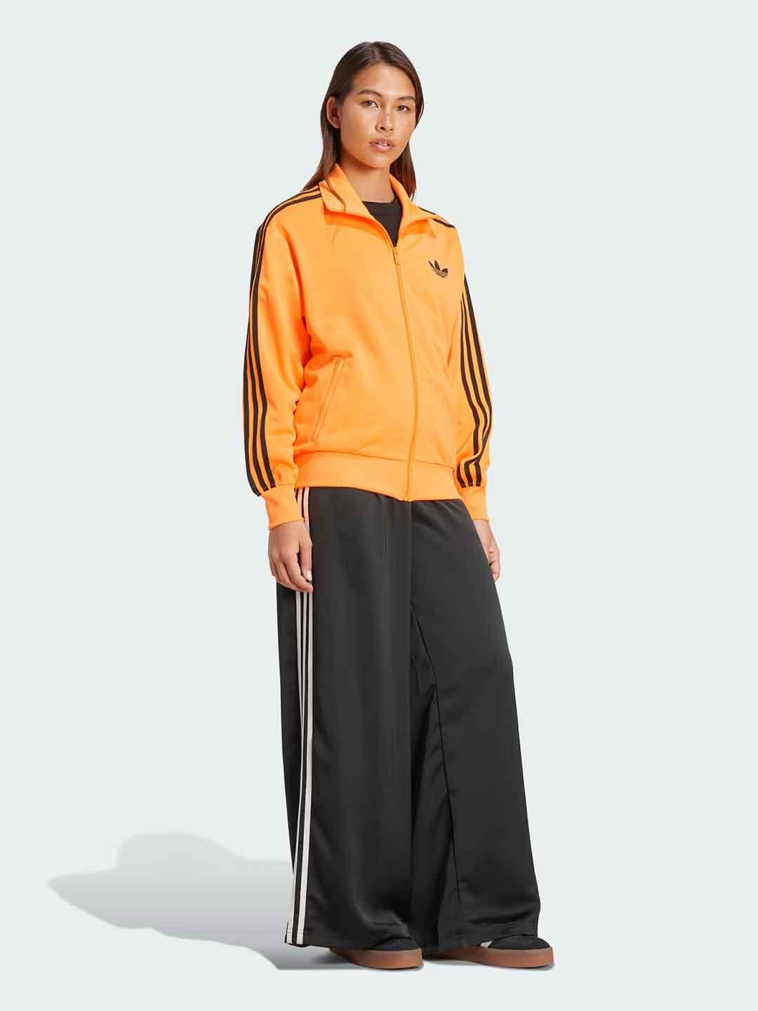 Adidas Adicolor felpa arancio con zip