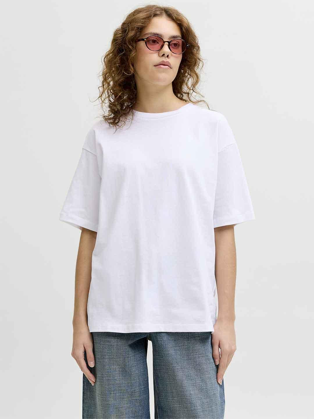 JJXX t-shirt bianco grafica love