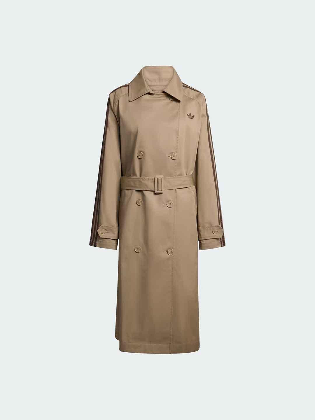 Adidas trench beige lungo
