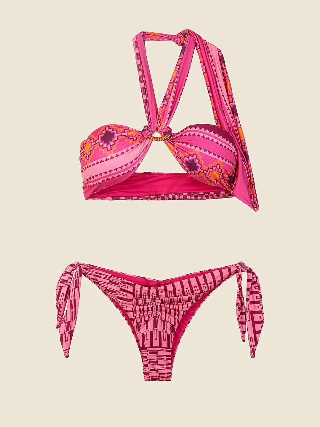 Me Fui costume fucsia a fascia