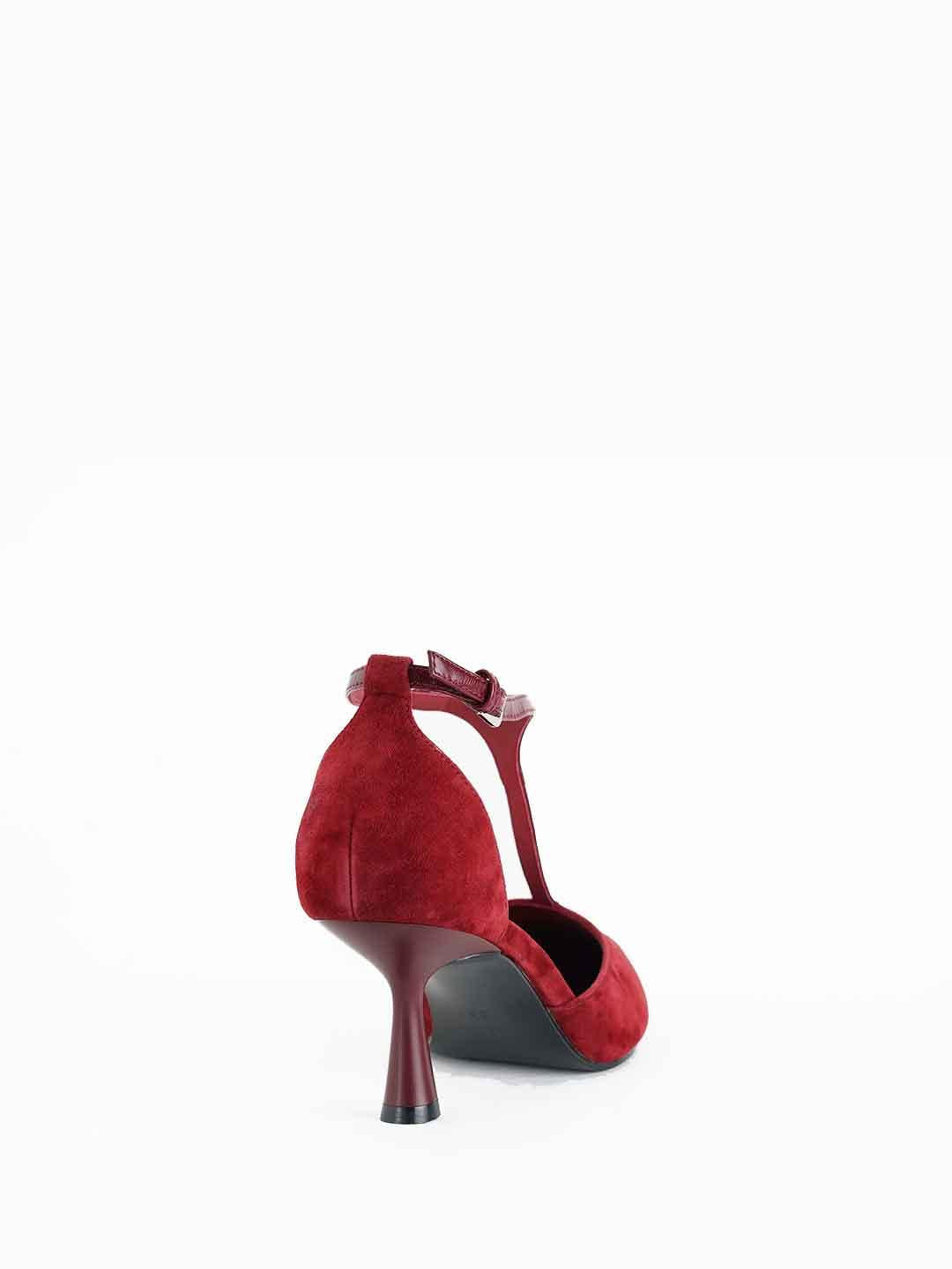 Bibi Lou Canna Pumps decolletè rosso con punta in pelle