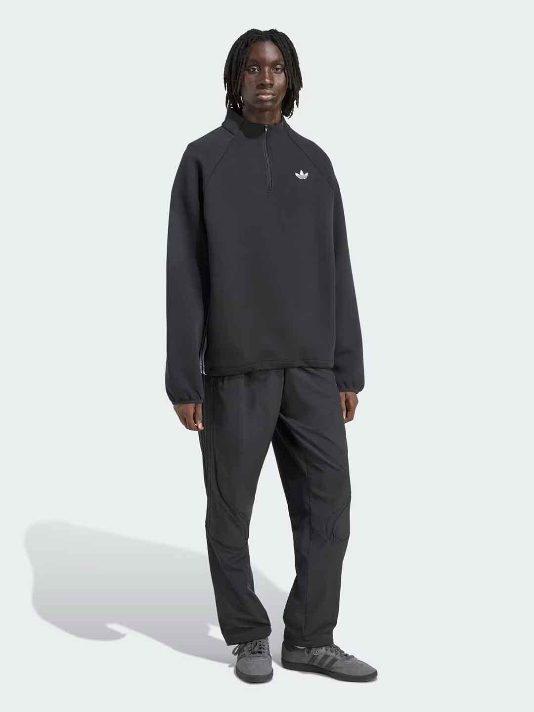 Adidas Adicolor felpa nero con zip