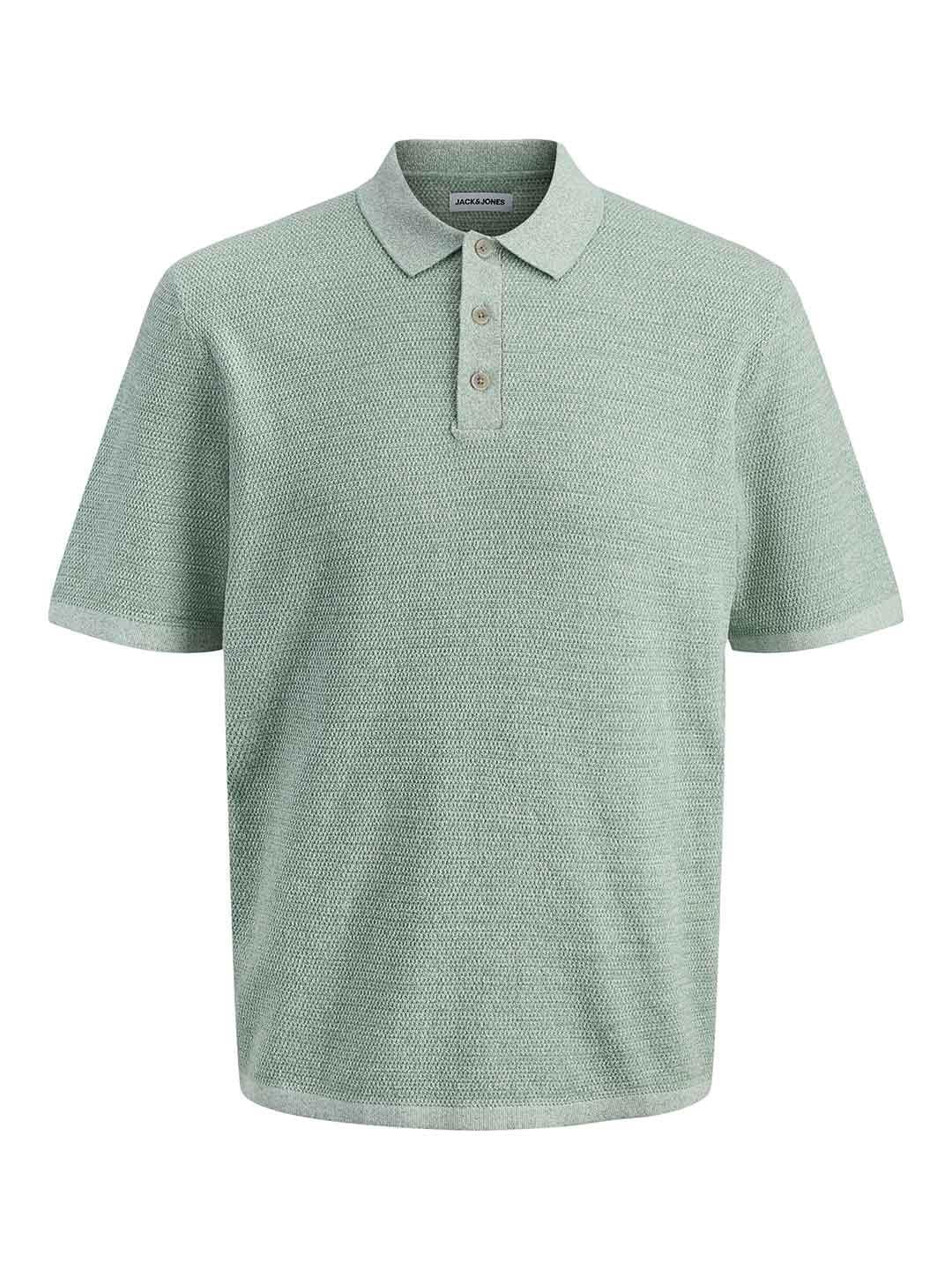 Jack & Jones polo verde con bottoni