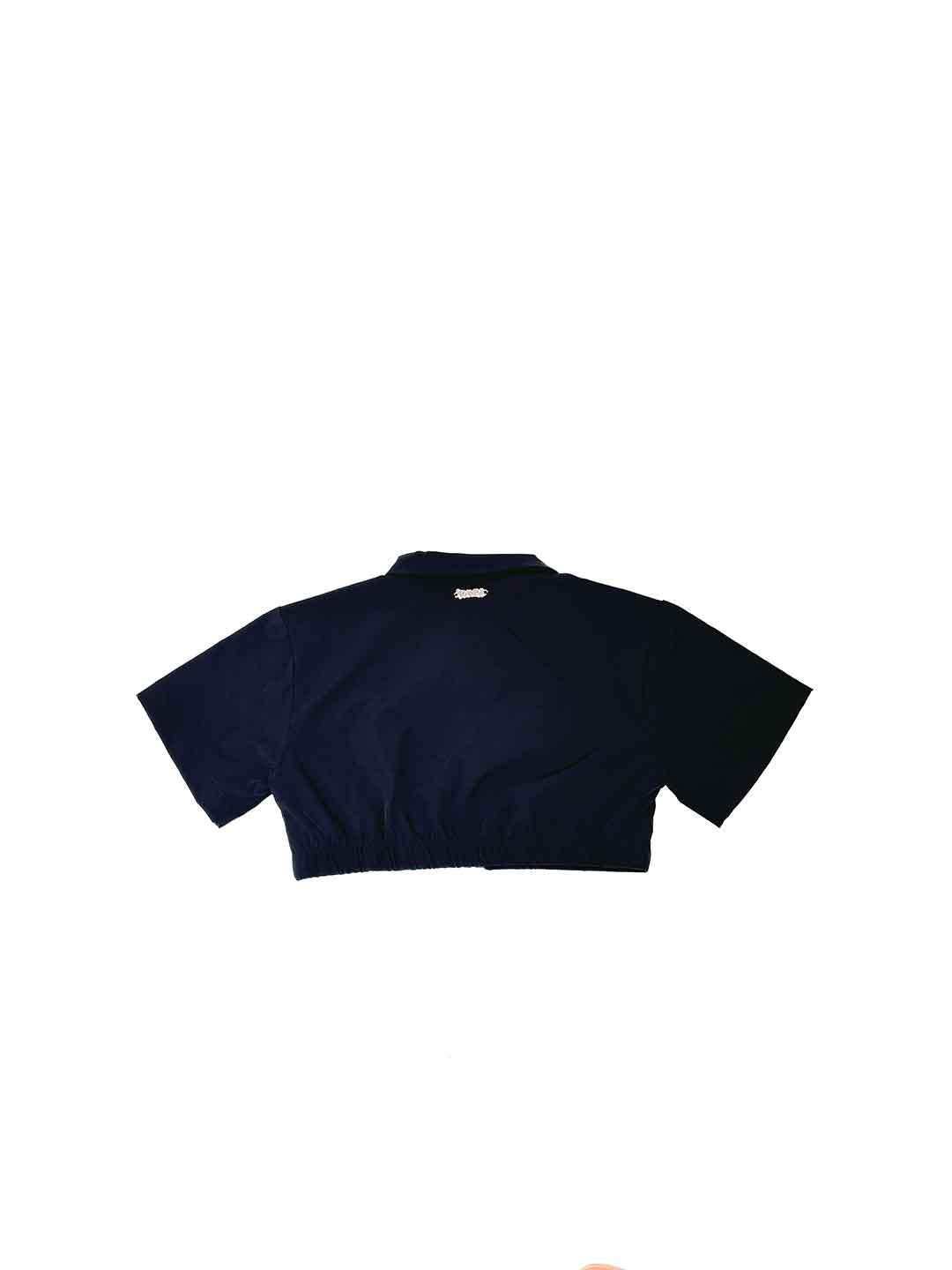 Disclaimer camicia kids nero con zip
