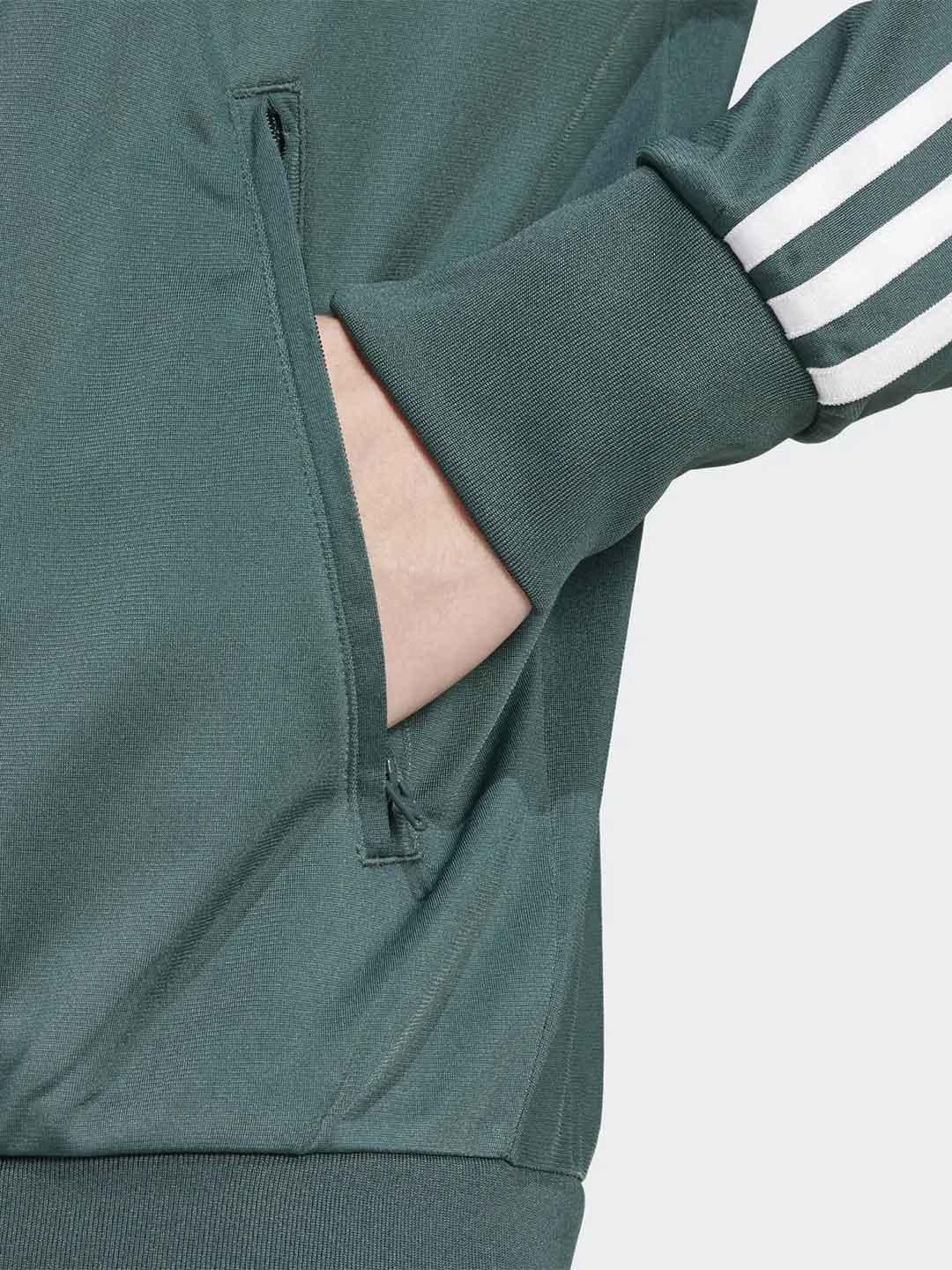 Adidas felpa verde con zip