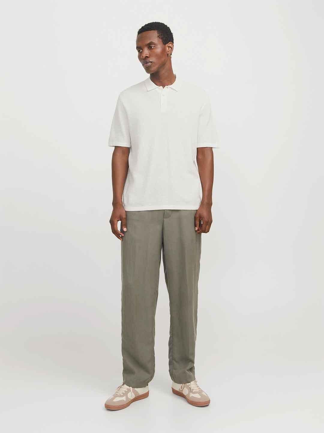 Jack & Jones polo panna con bottoni