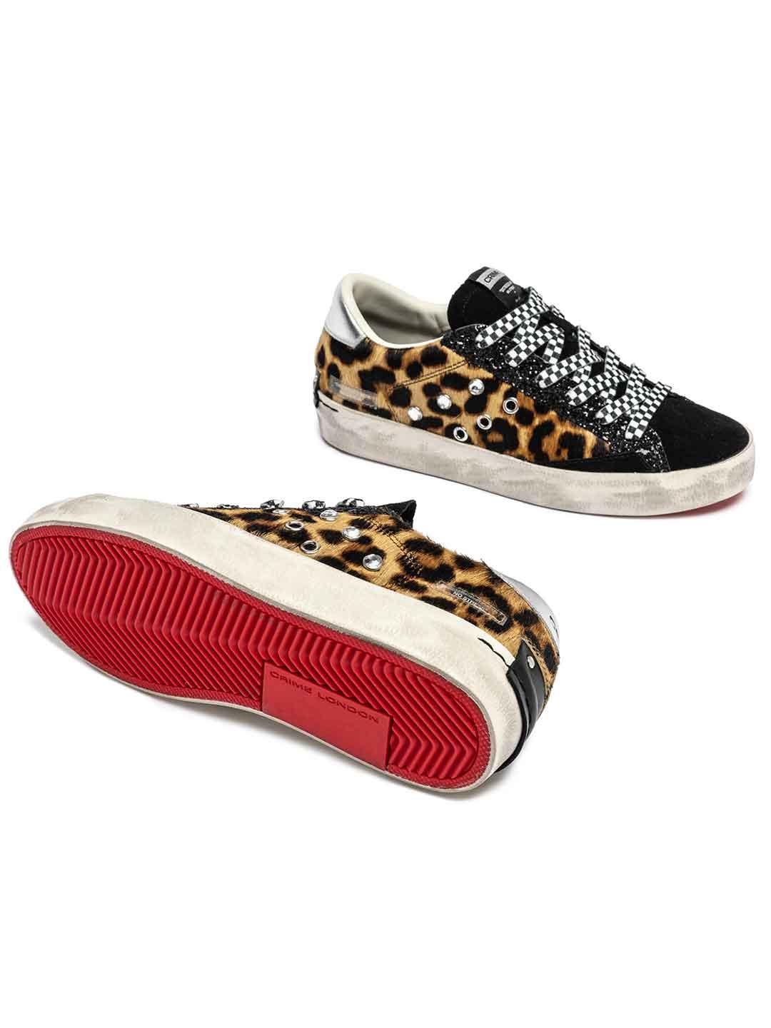 Crime Distressed sneakers maculato