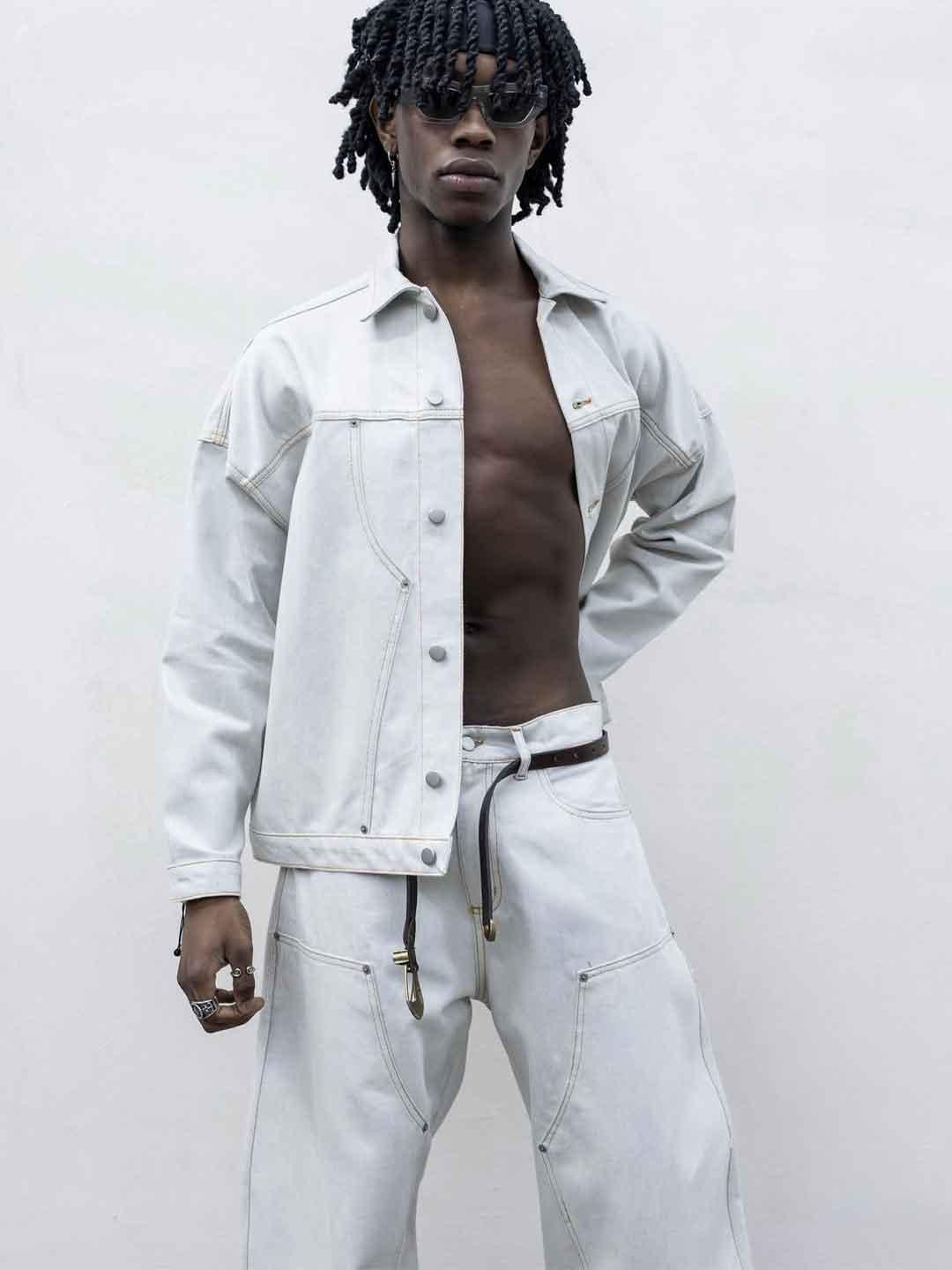 Present Day Carpenter coordinato in jeans