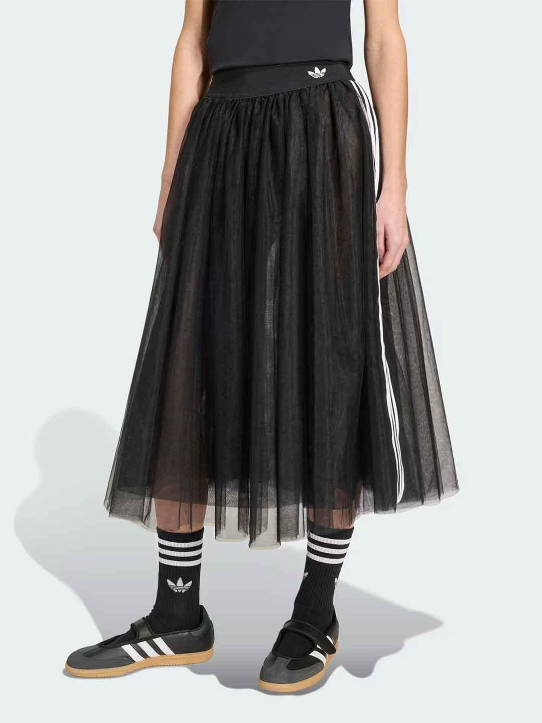 Adidas gonna nero in tulle