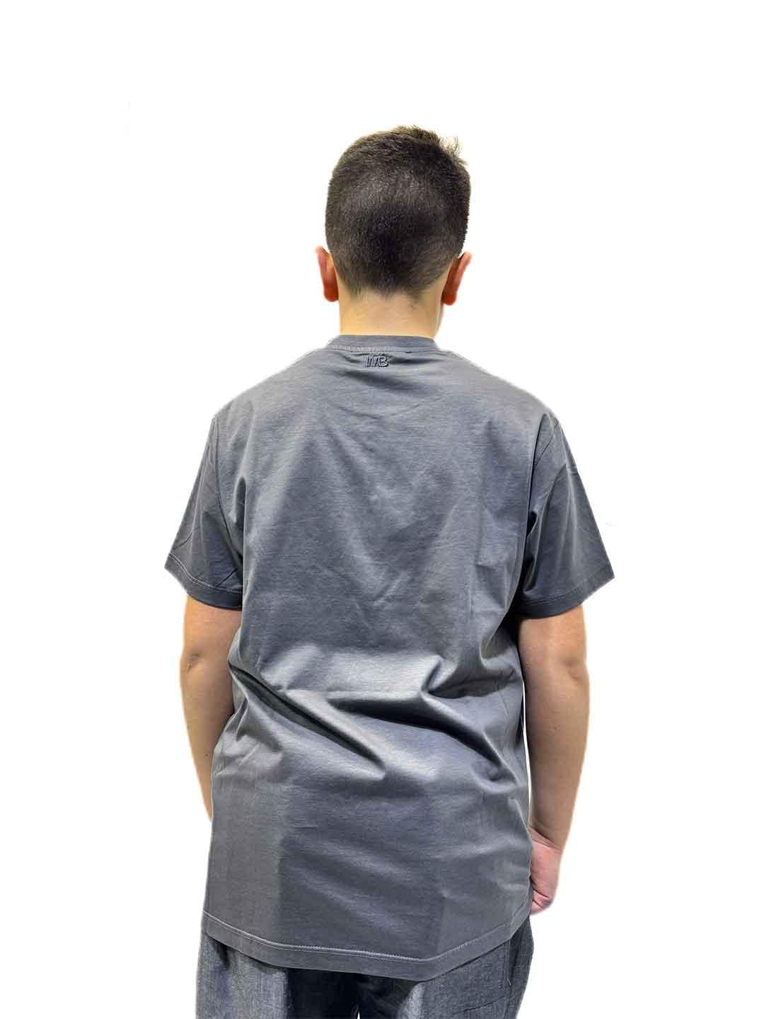 I'm Brian t-shirt kids antracite in filo di scozia