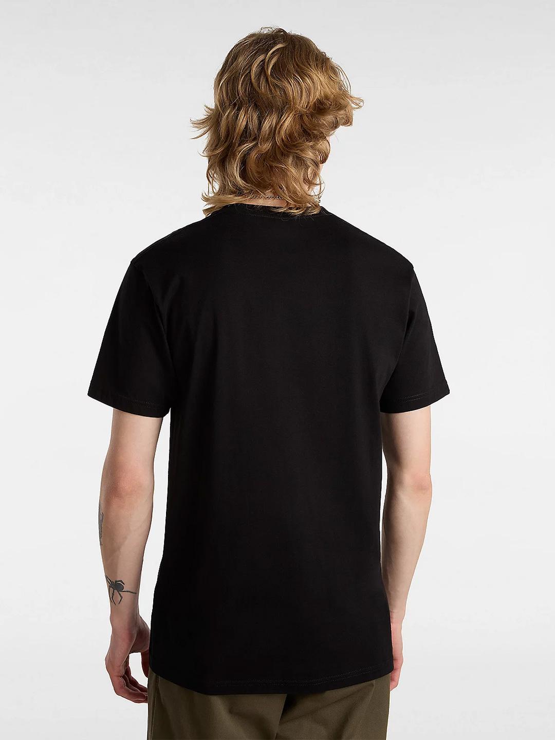 Vans Left Chest t-shirt nero con logo bianco