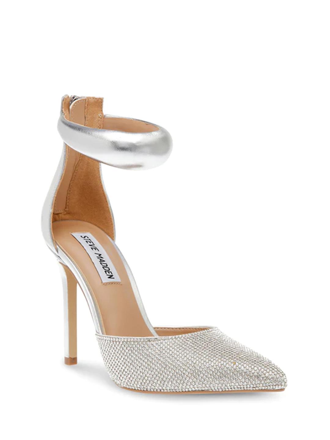 Steve Madden Ele-R Crystal decolletè argento con strass