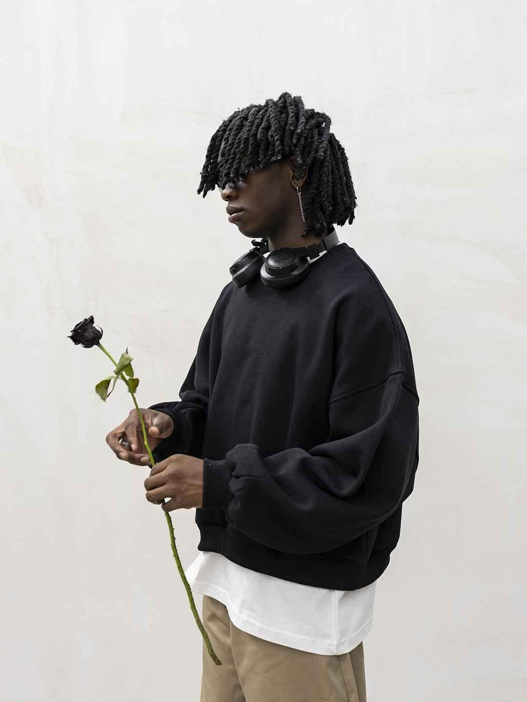 Present Day felpa nero girocollo