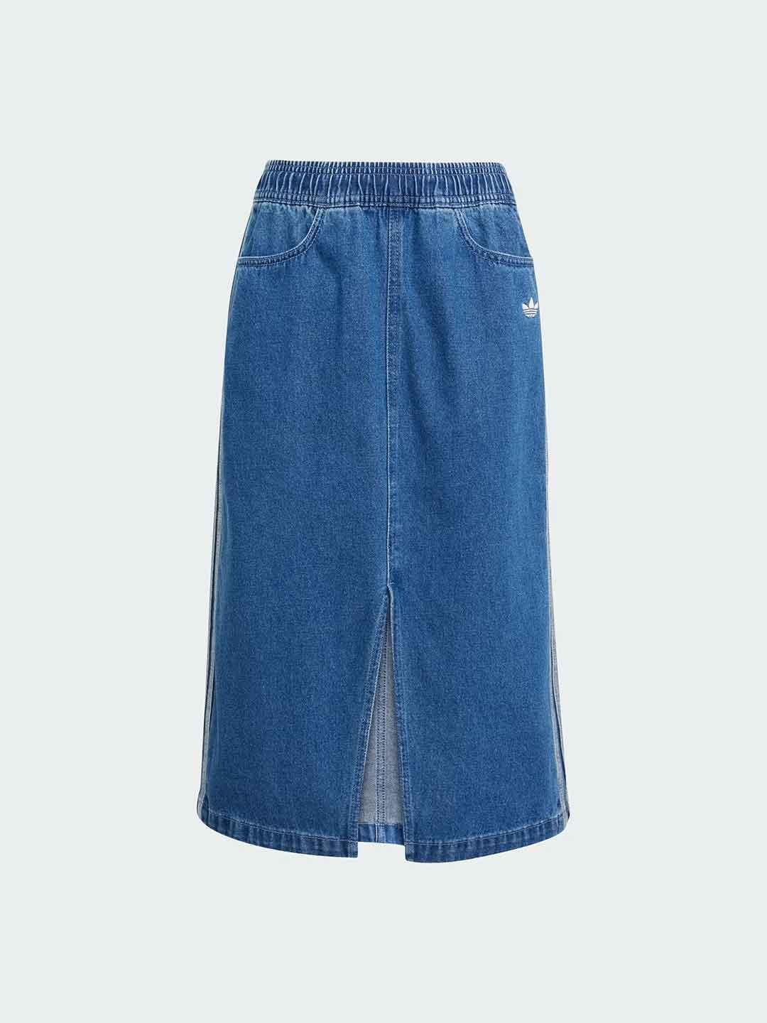Adidas gonna kids in jeans lunga con spacco
