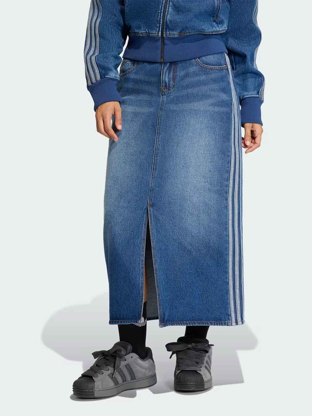 Adidas gonna in jeans lunga