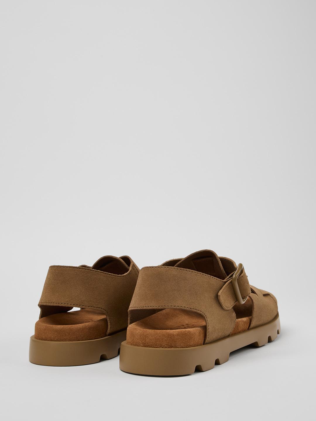 Camper Brutus Sandal sandali beige con fibbia regolabile