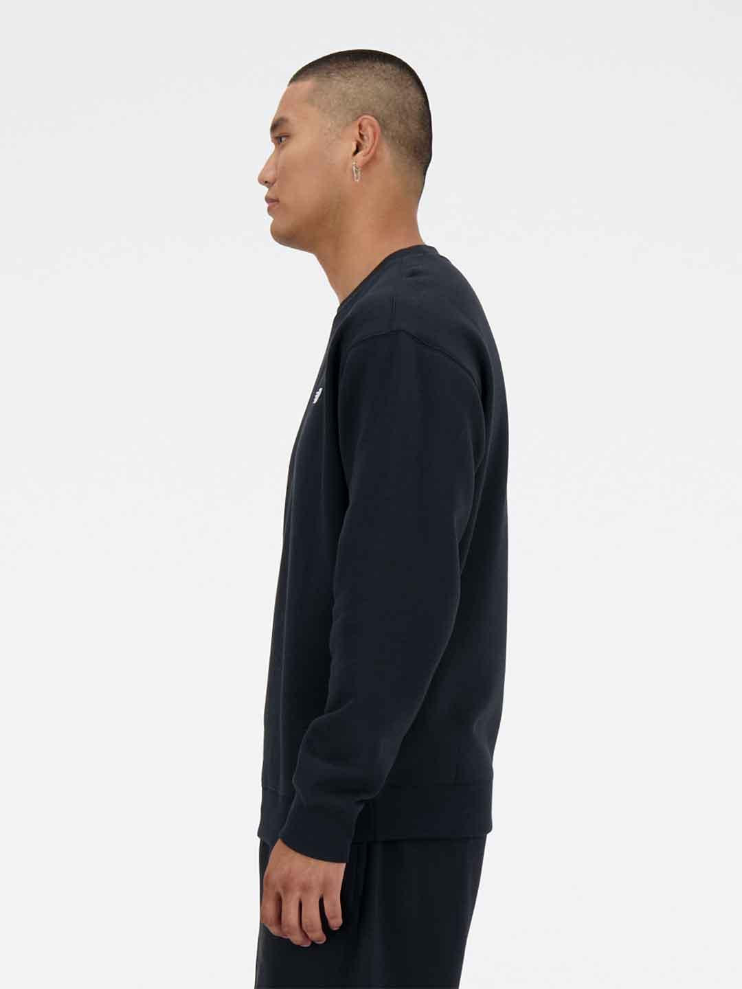 New Balance felpa nero girocollo