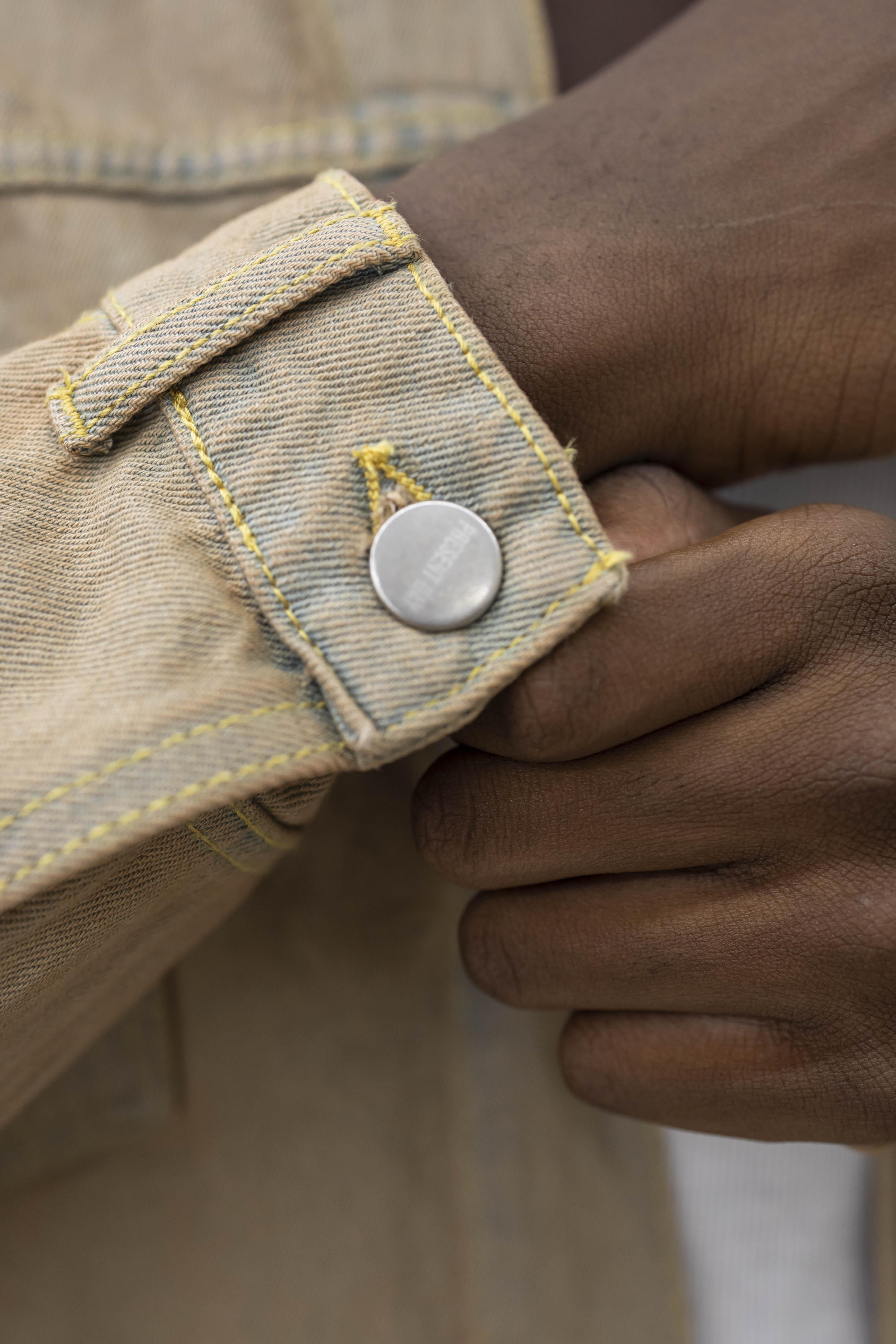 Present Day coordinato beige in denim