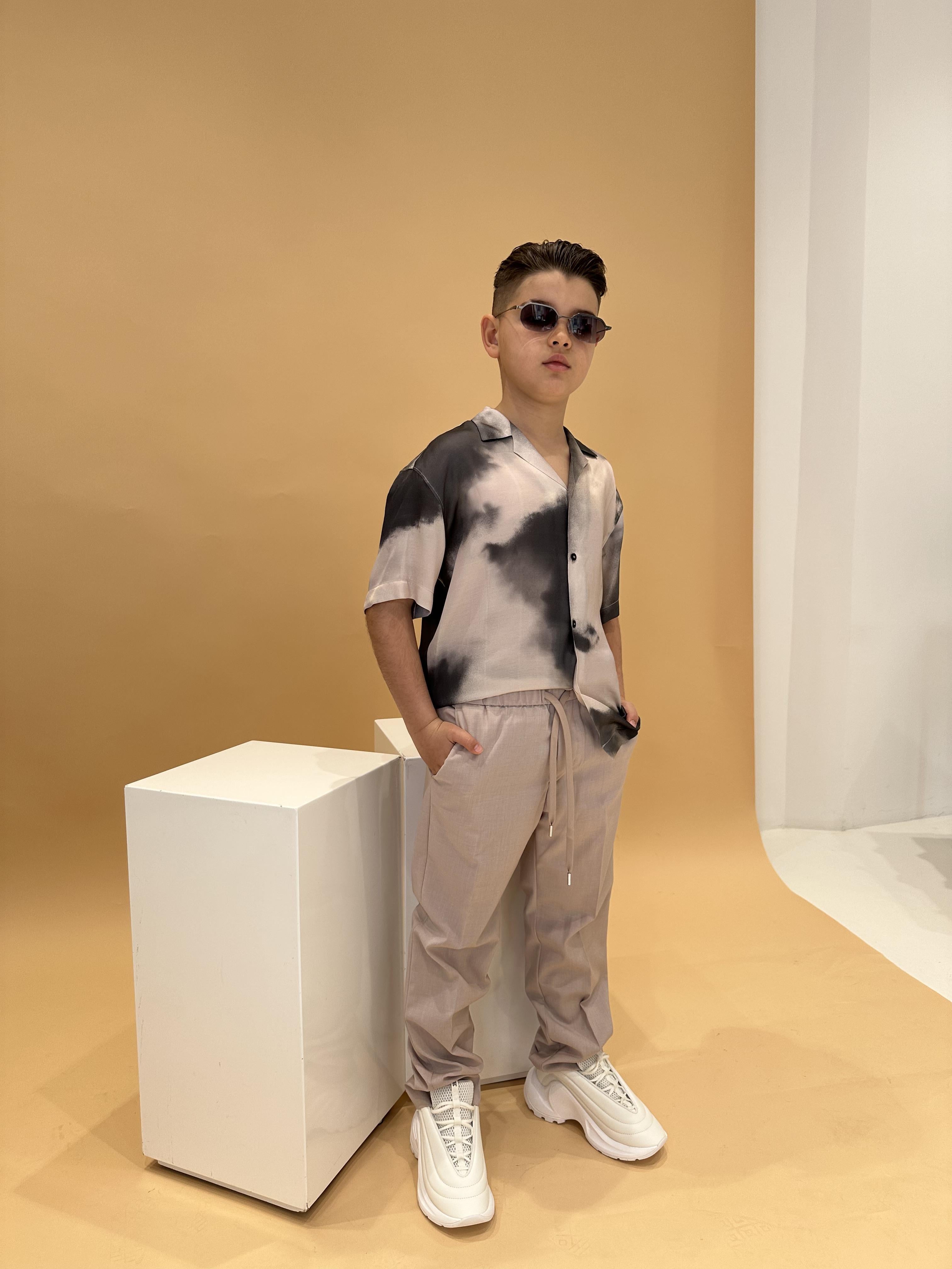 I'M Brian camicia kids fantasia in raso