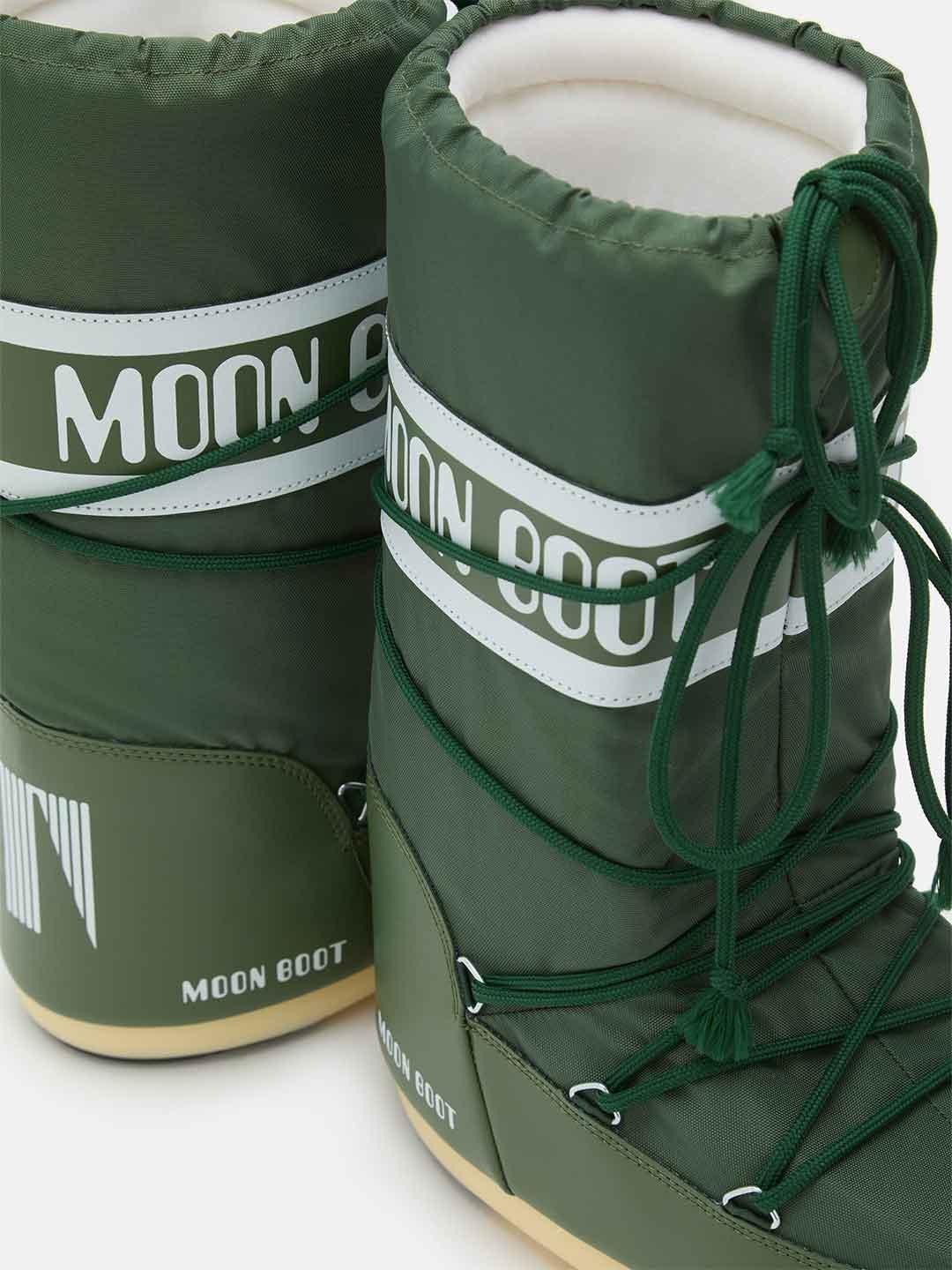 Moon Boot Icon stivale verde in nylon