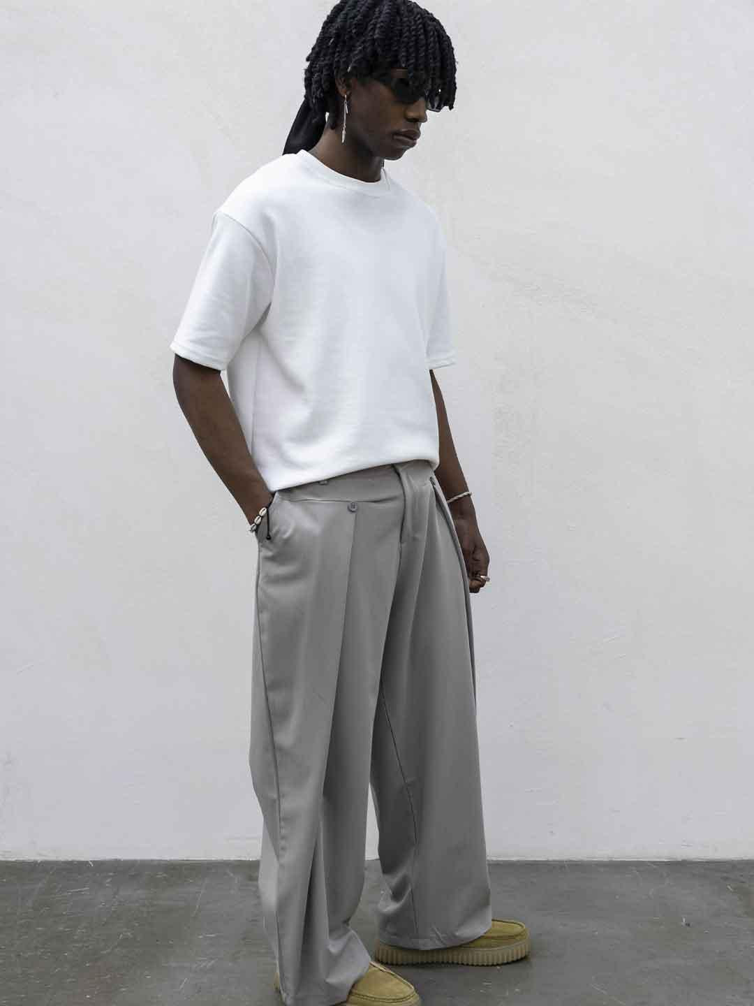 Tokyo pantalone beige con bottoni