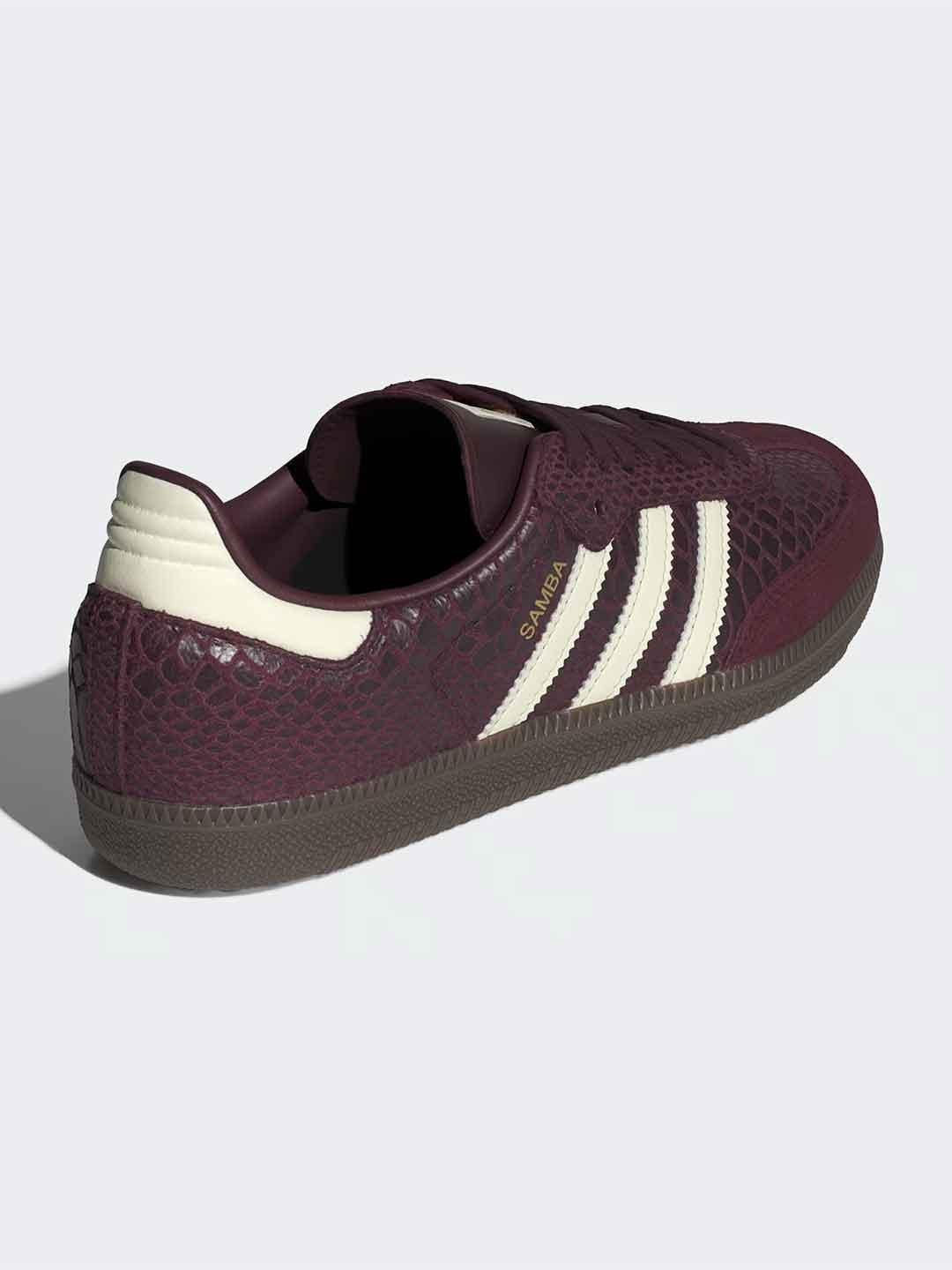 Adidas Samba OG sneakers bordeaux pitonate