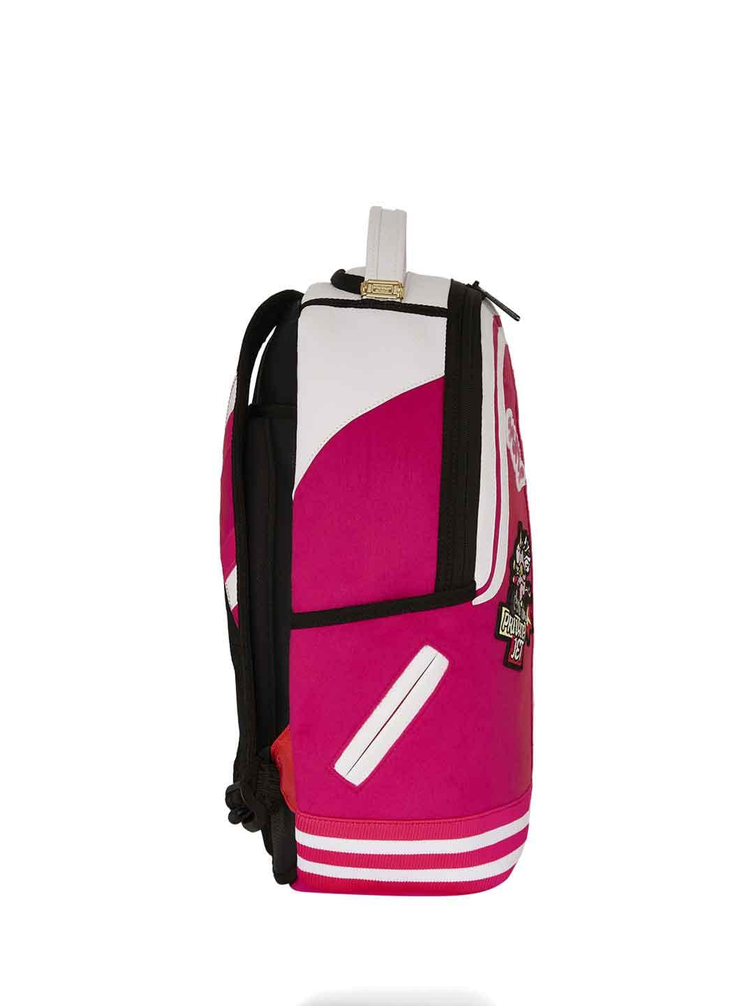 Sprayground Girl Varsity DLX zaino rosa con patch