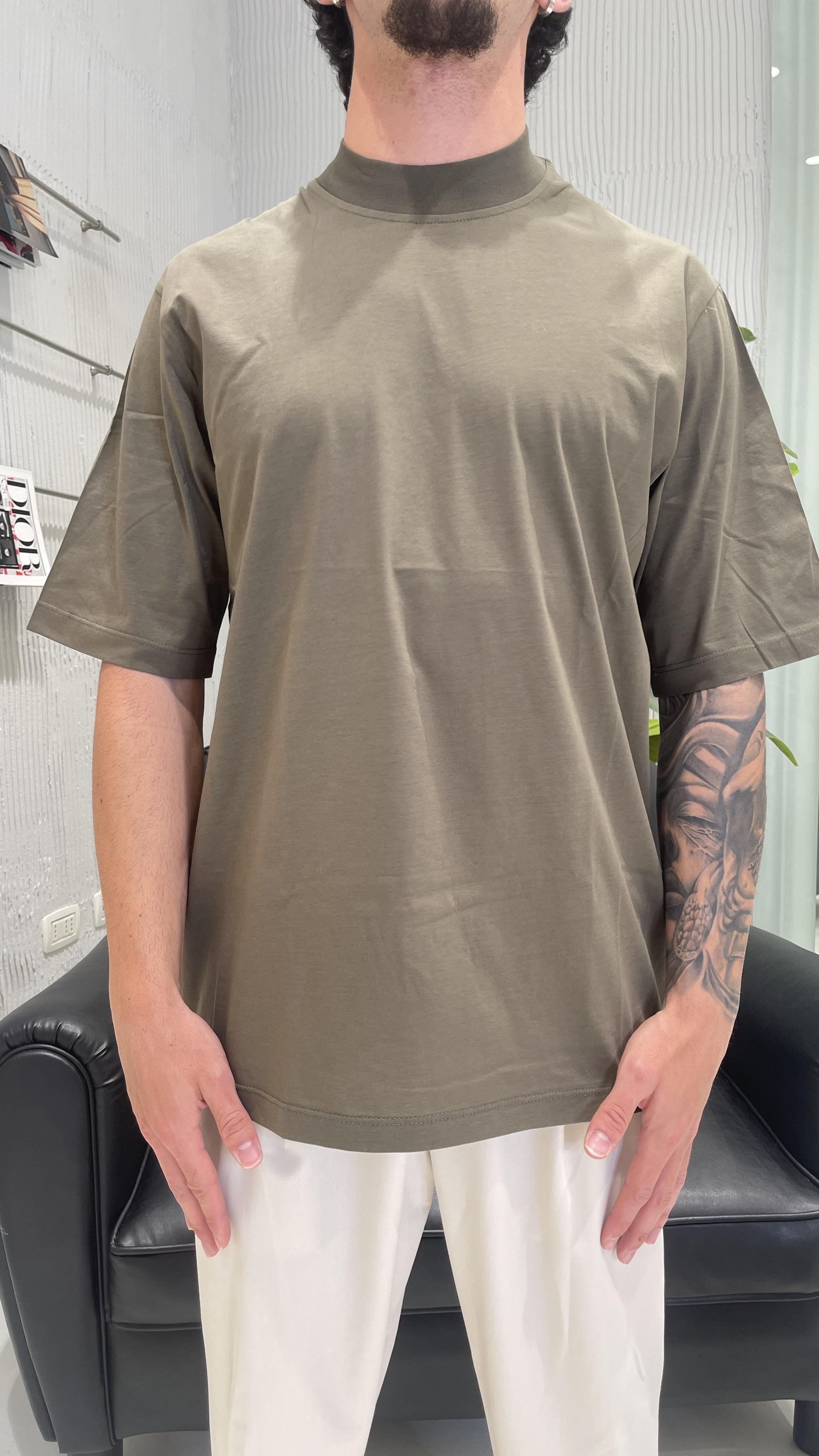 Pret A Porter t-shirt verde basic