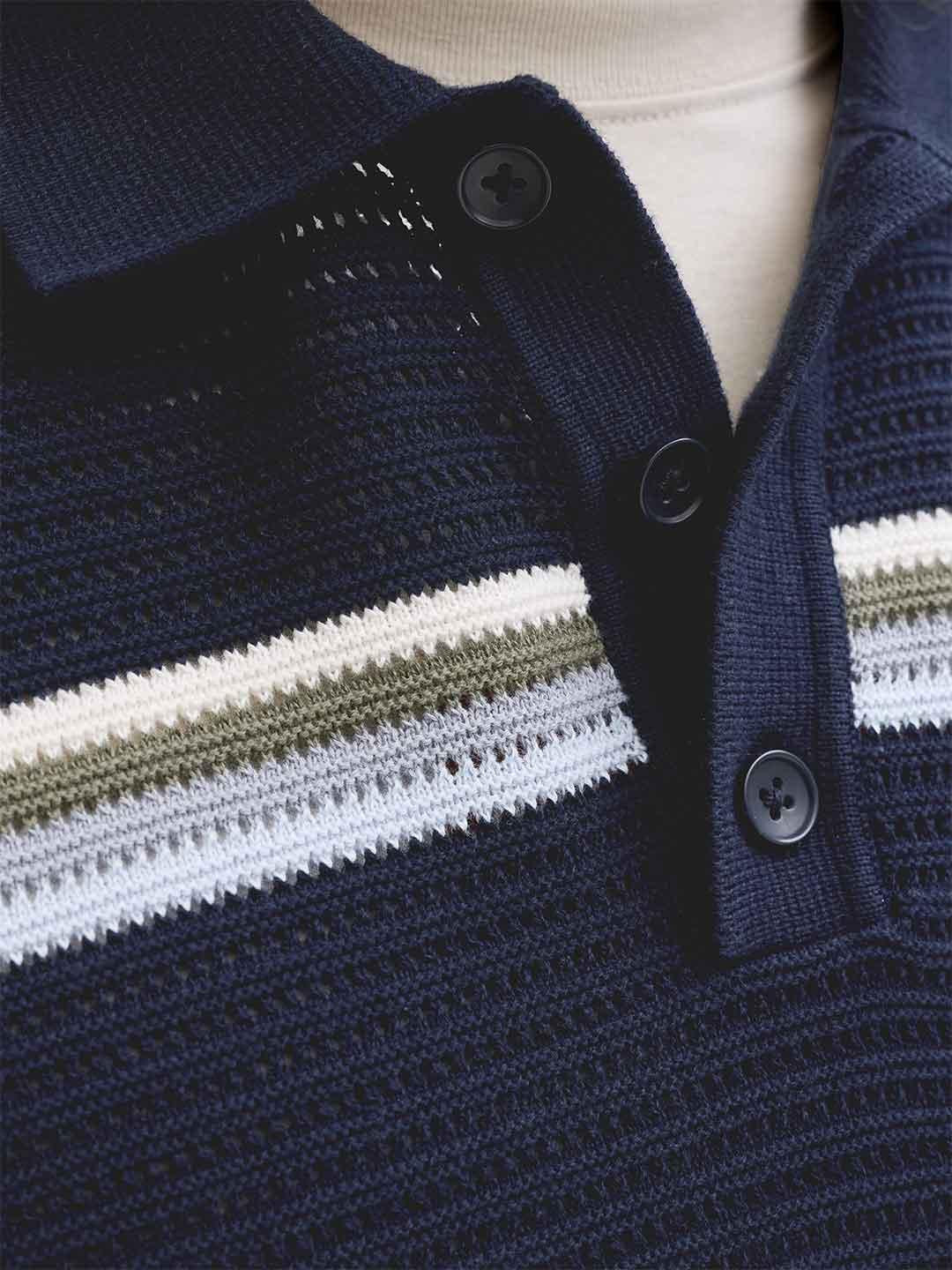 Jack & Jones polo blu a righe