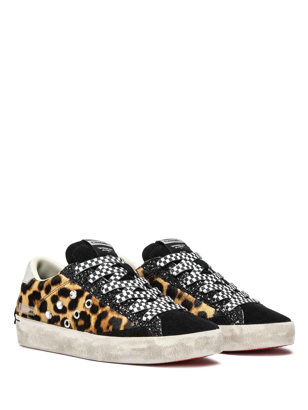 Crime Distressed sneakers maculato