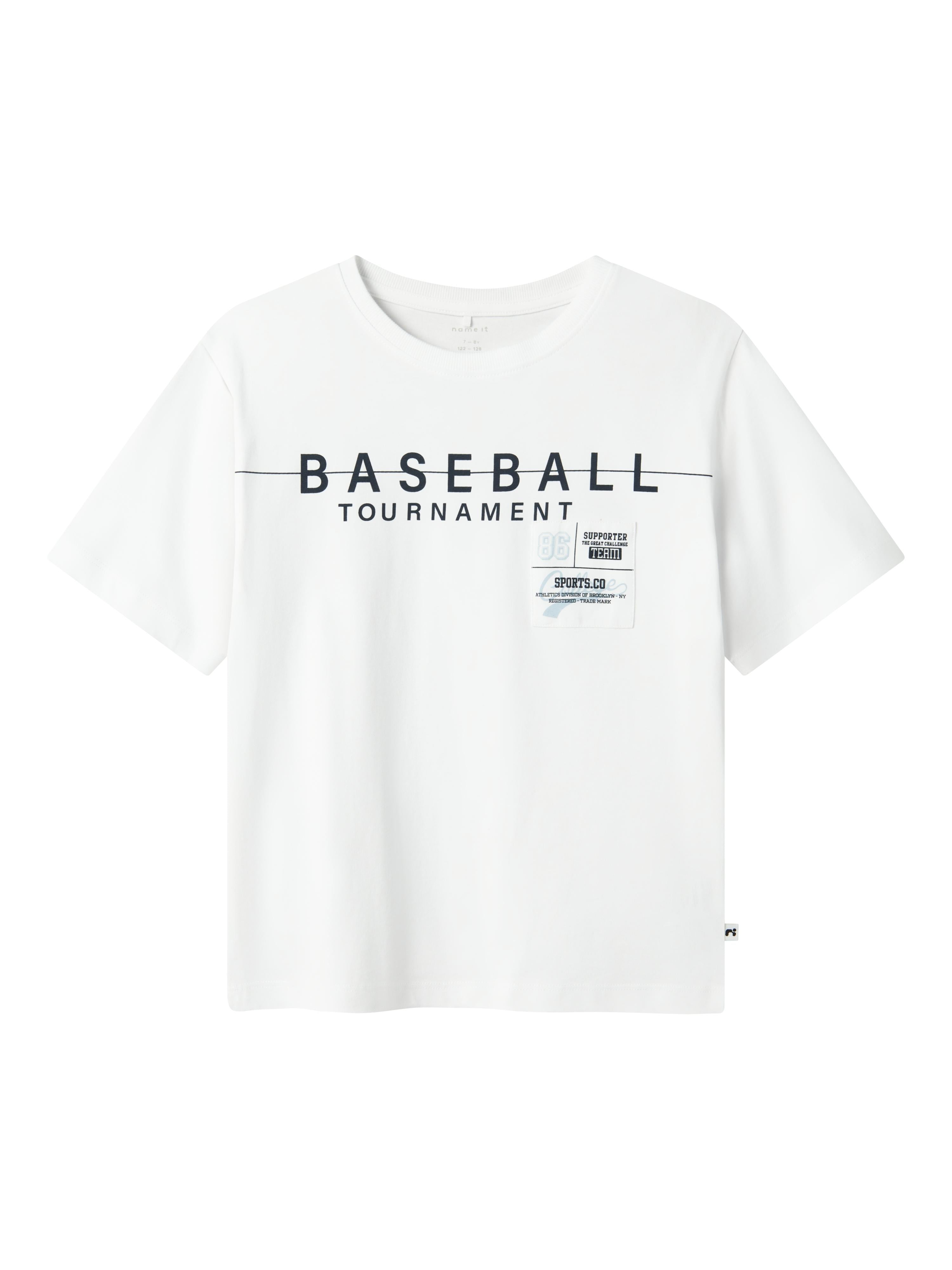 Name It t-shirt kids bianco grafica baseball