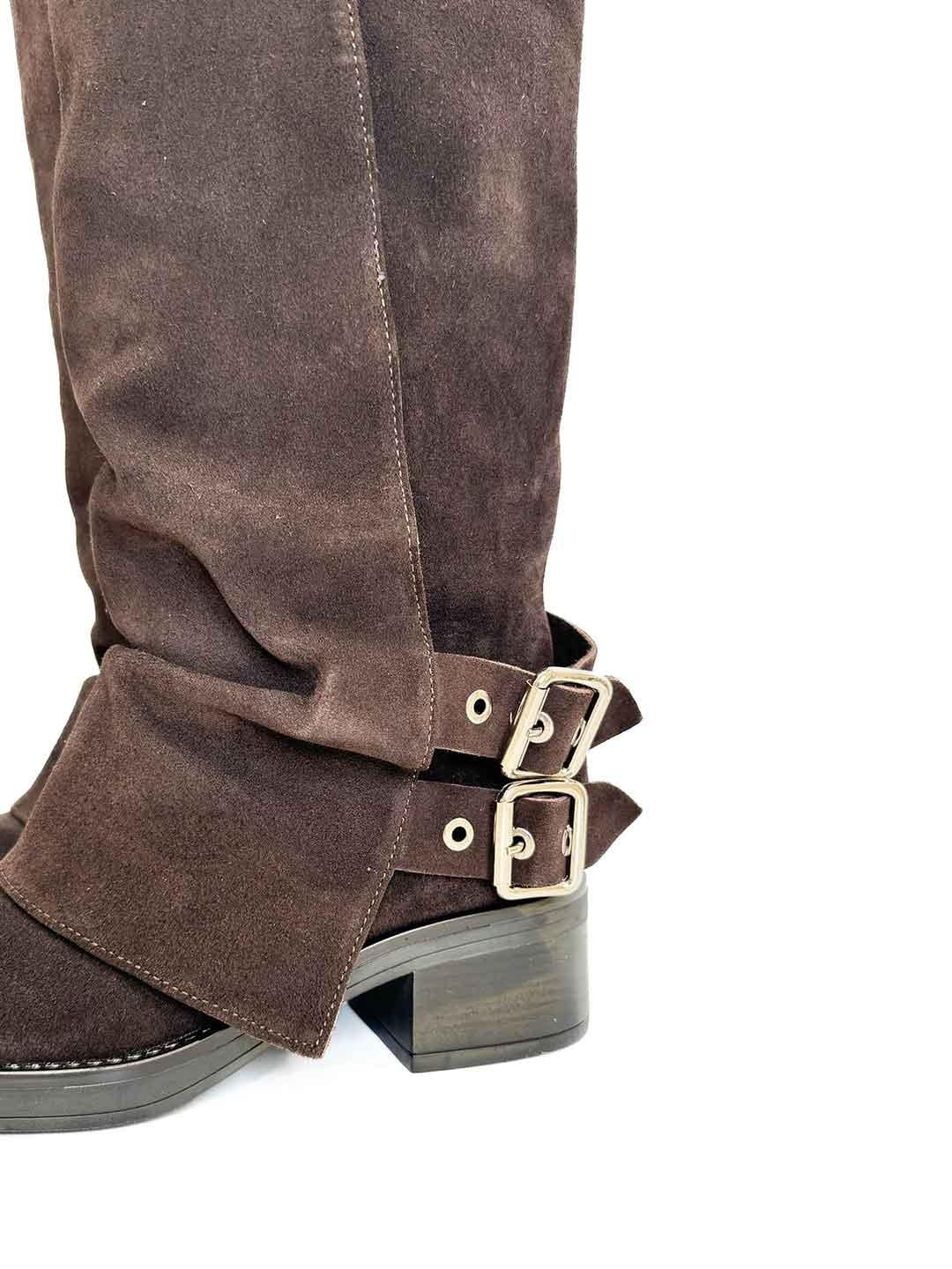 Aniye By anfibio marrone in camoscio