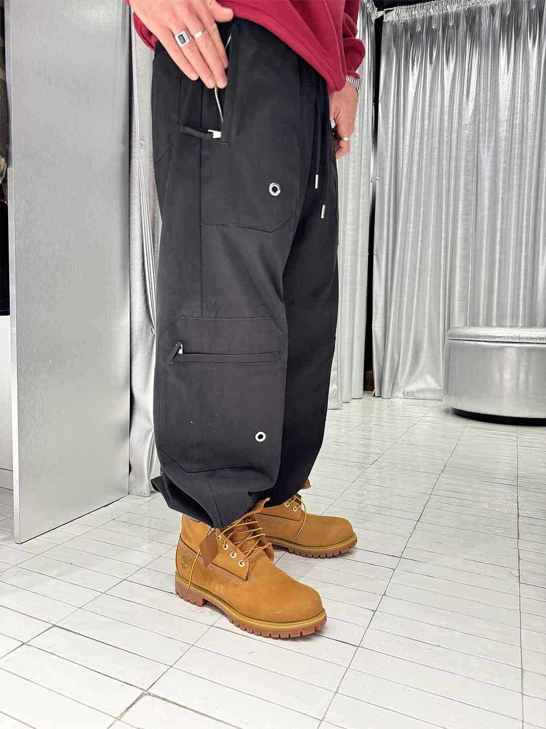 All Five Abu Dhabi pantalone nero cargo