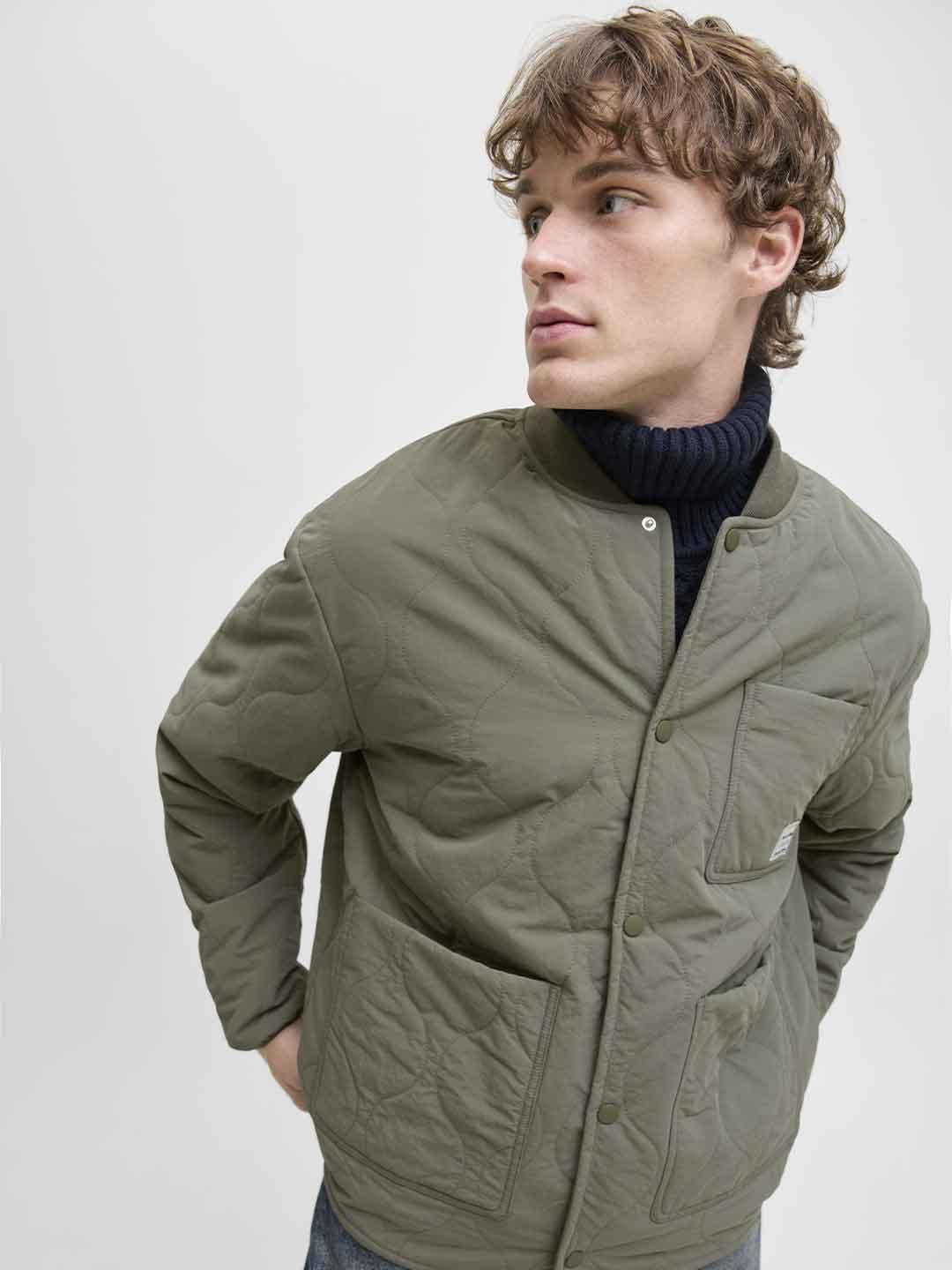 Jack & Jones giubbino verde con tasche
