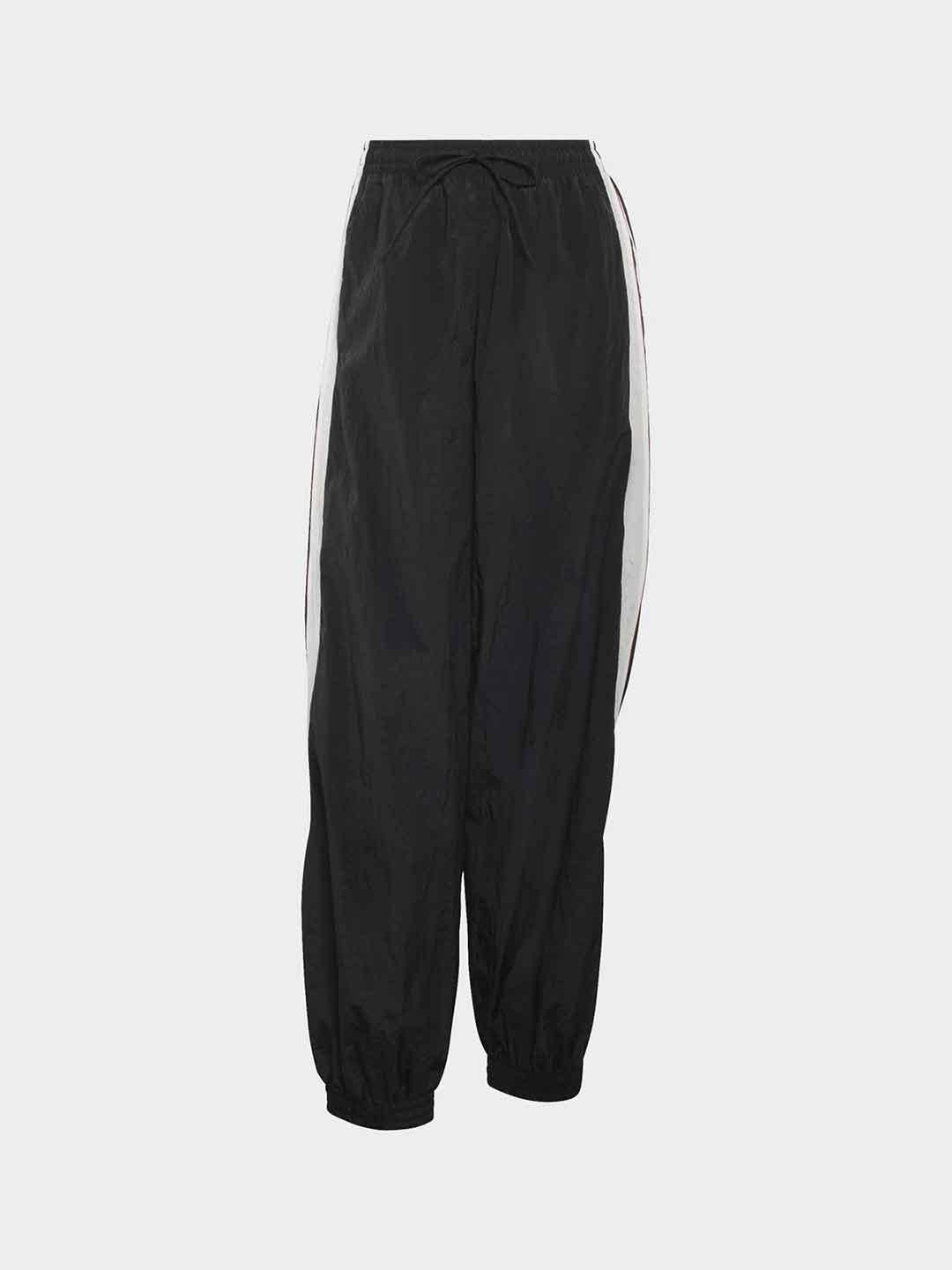 Adidas pantalone nero e rosso
