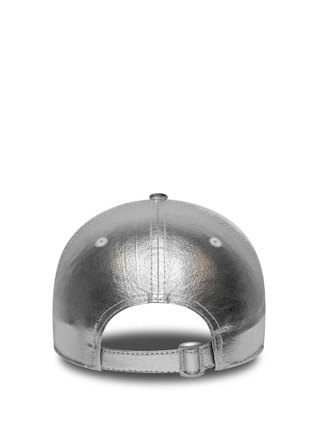 New Era 9Forty cappello argento con logo bianco