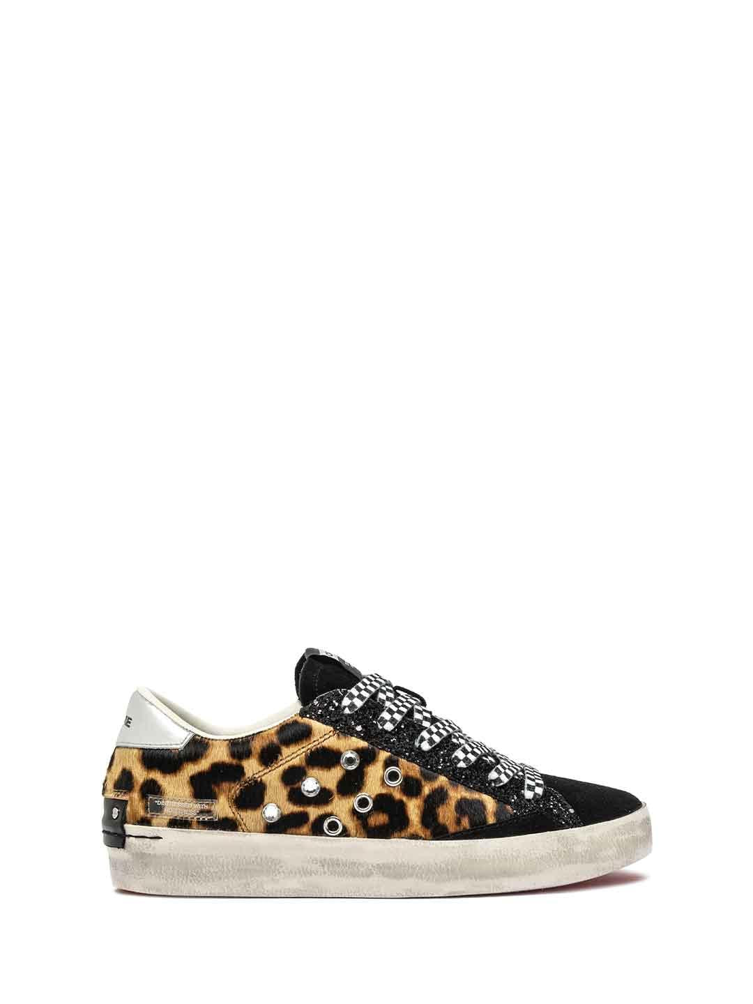 Crime Distressed sneakers maculato