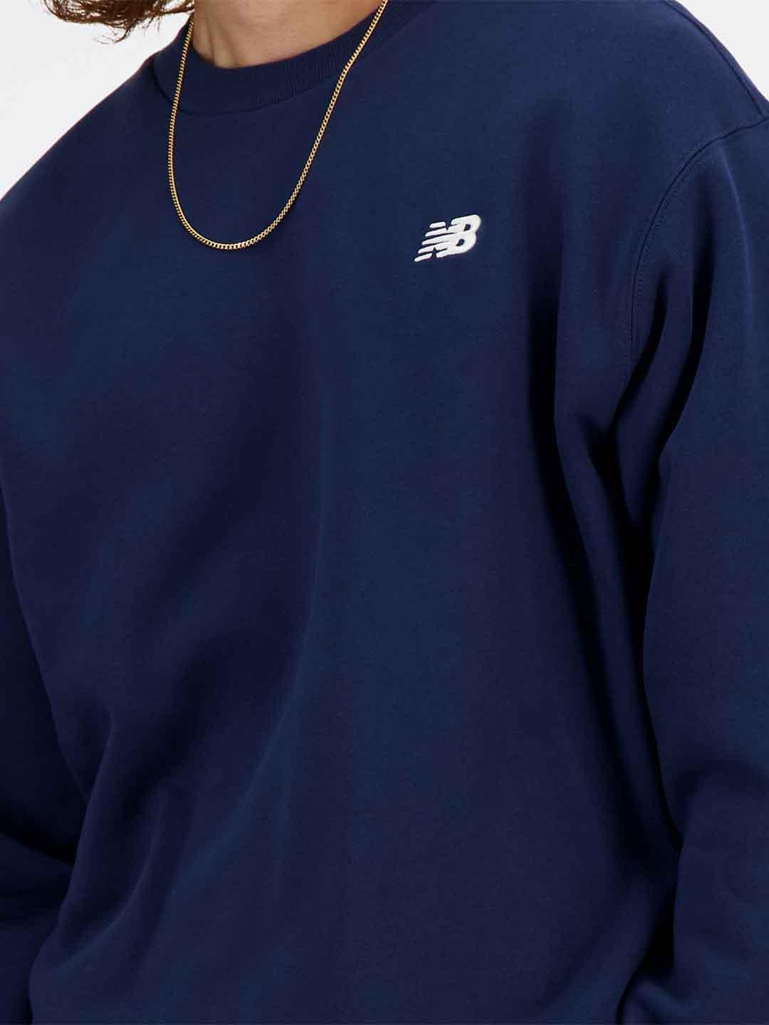 New Balance felpa blu girocollo