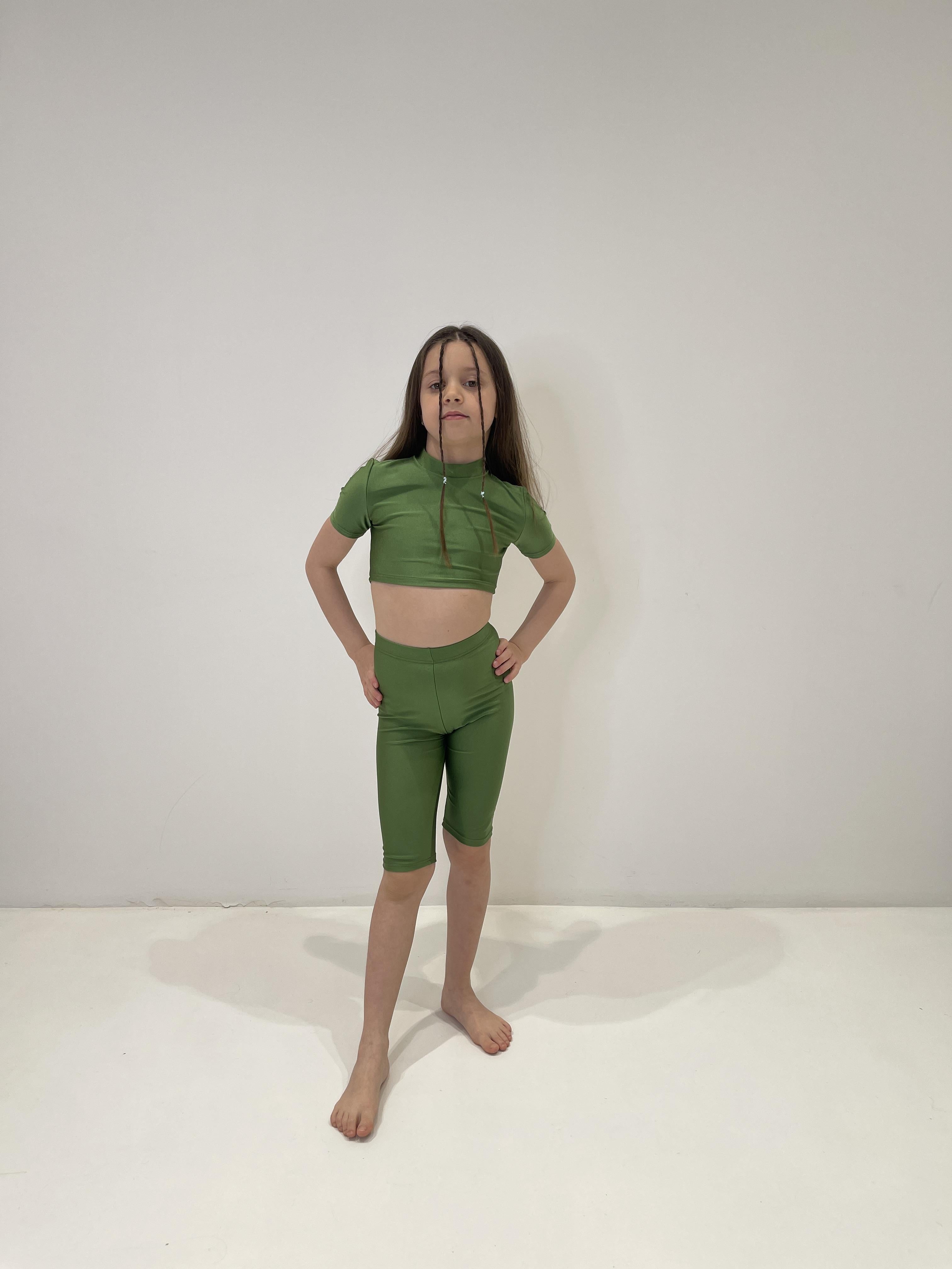 Island Coco leggings kids verde ciclista