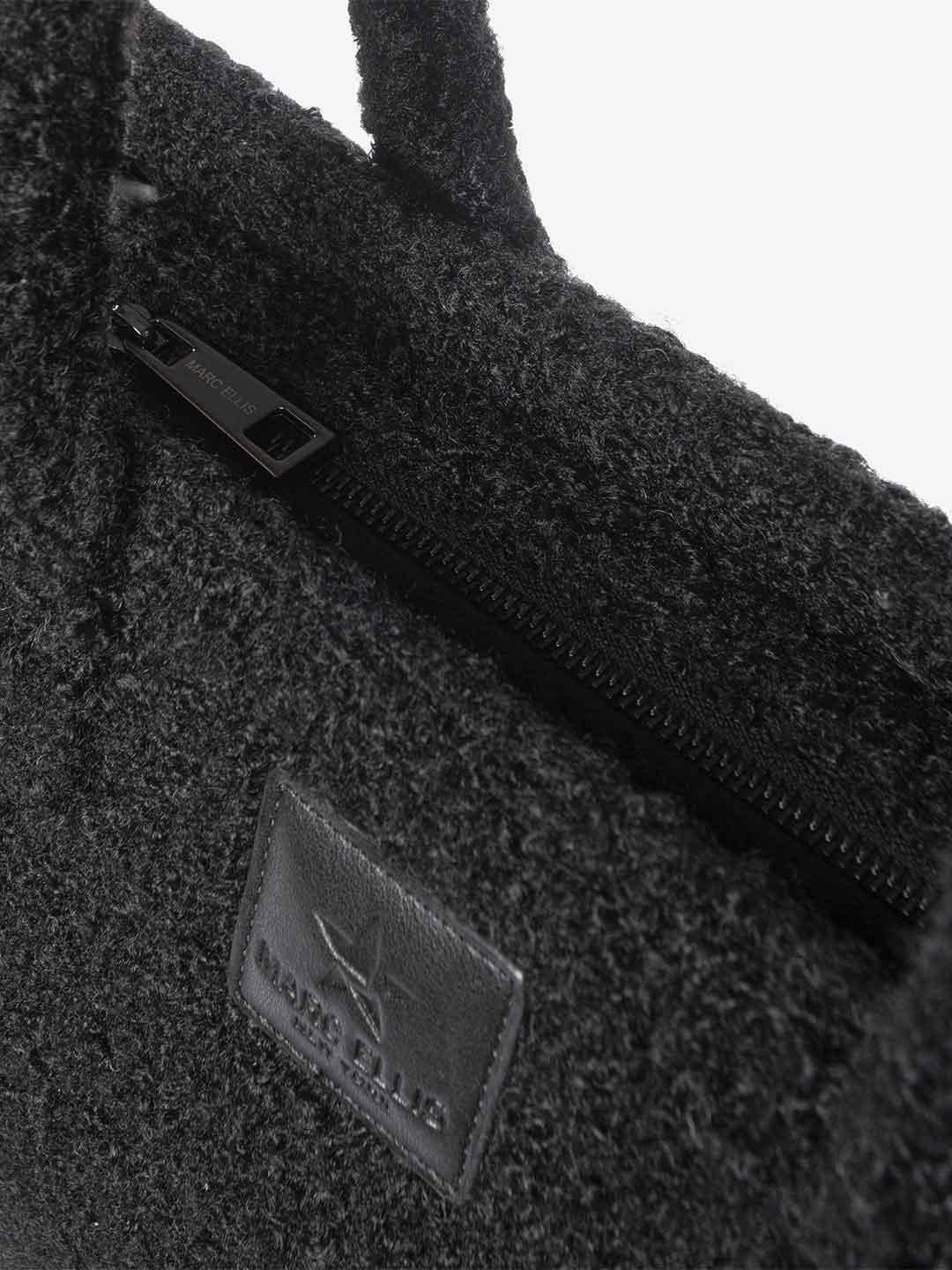 Marc Ellis Buby Curl L borsa nero teddy