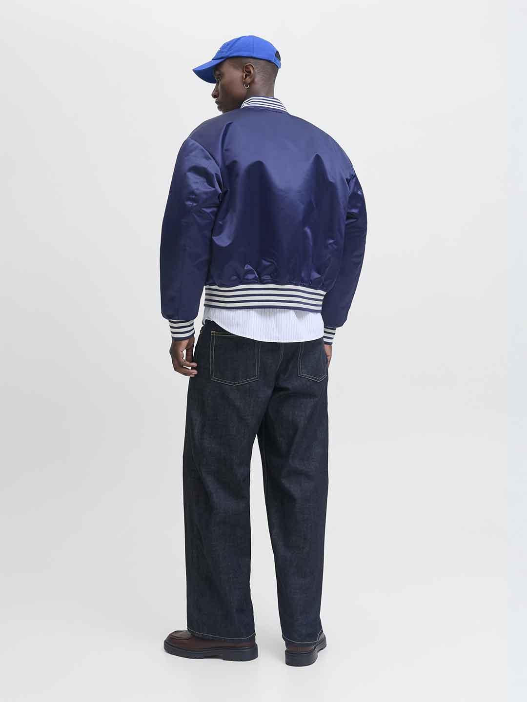 Jack & Jones giubbino bomber blu