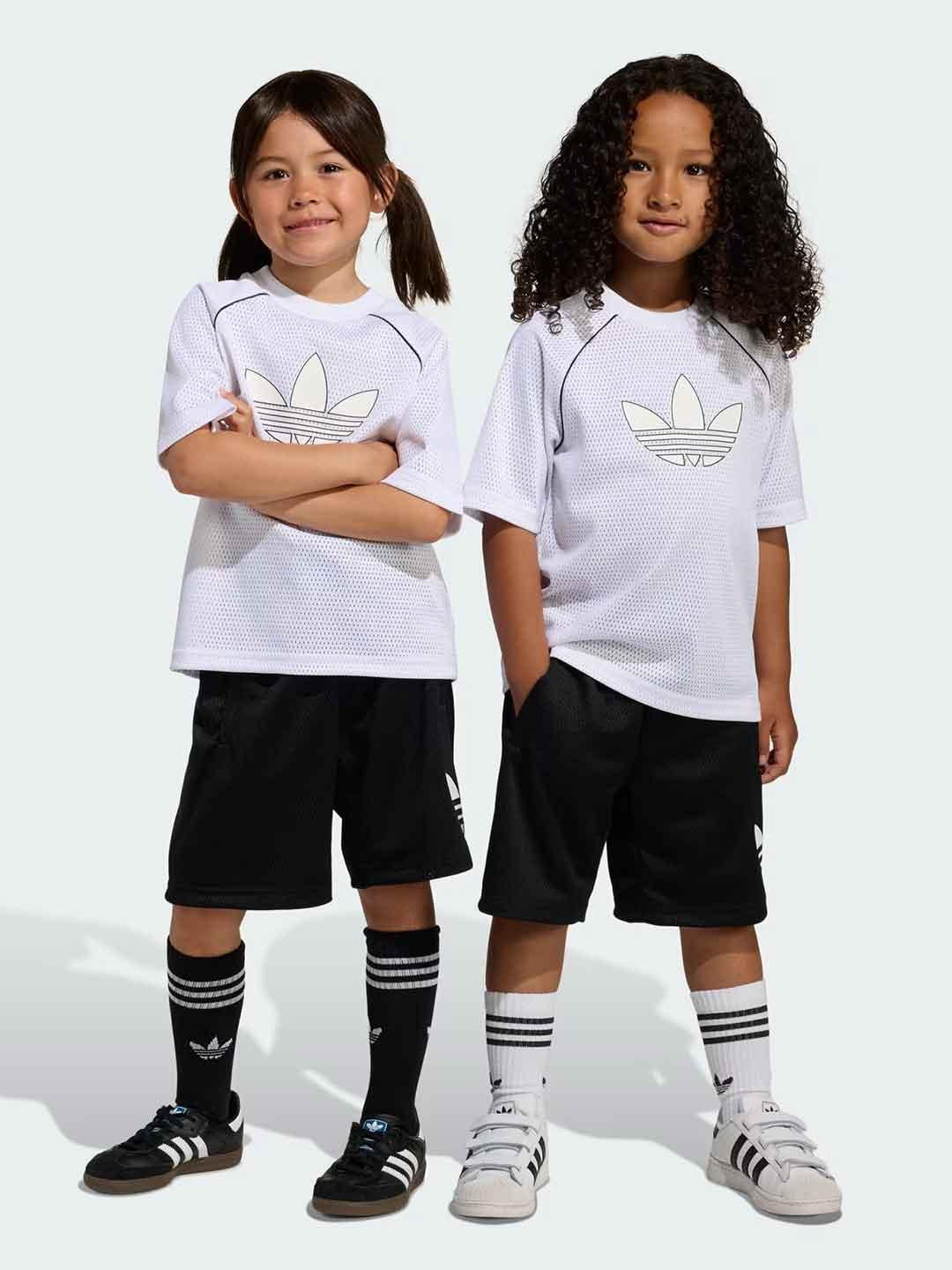 Adidas coordinato kids bianco