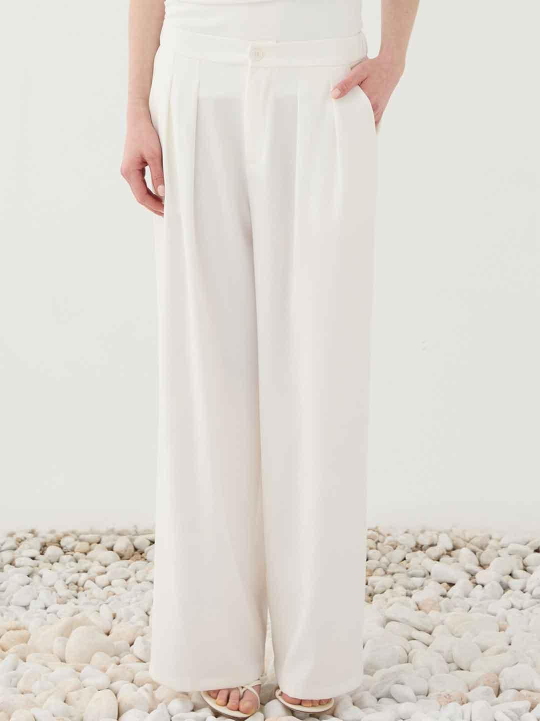 Eleh pantaloni bianco