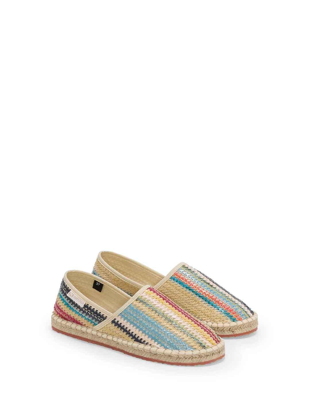 Superga espadrillas multicolor in rafia