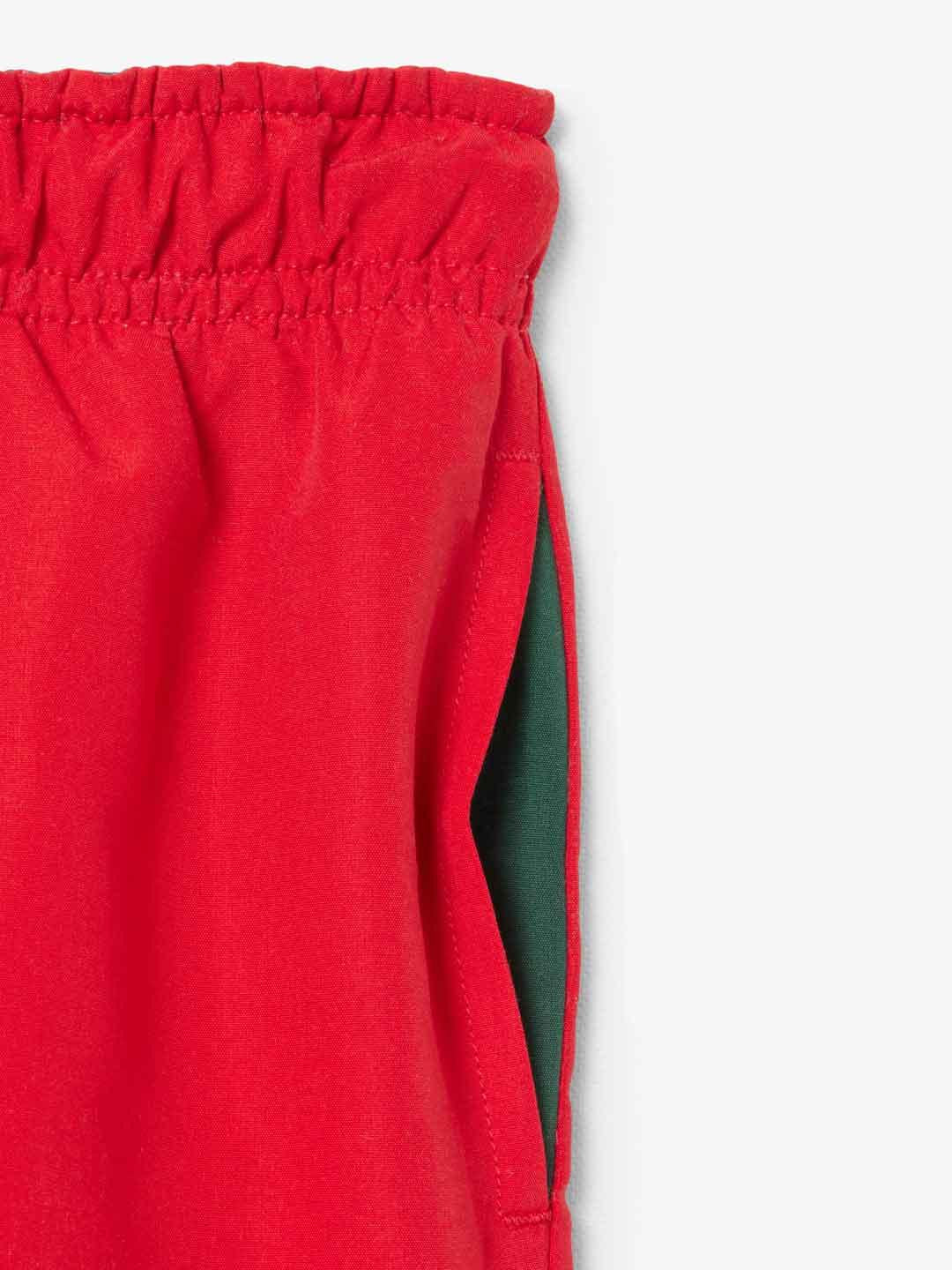 Lacoste costume kids rosso con logo