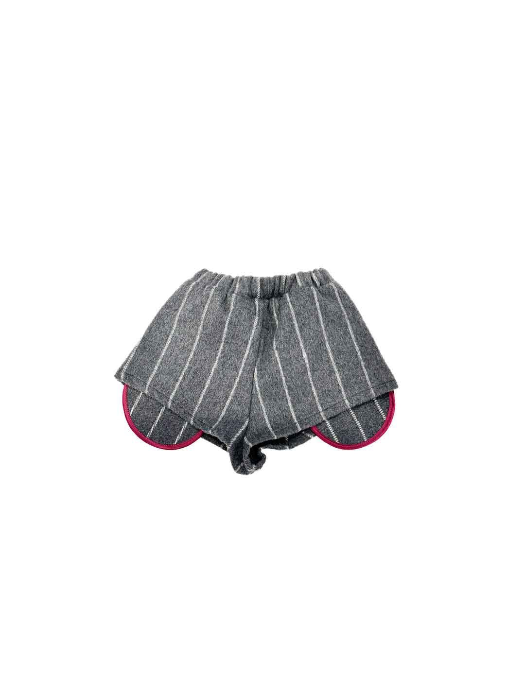 Pype shorts kids grigio gessato