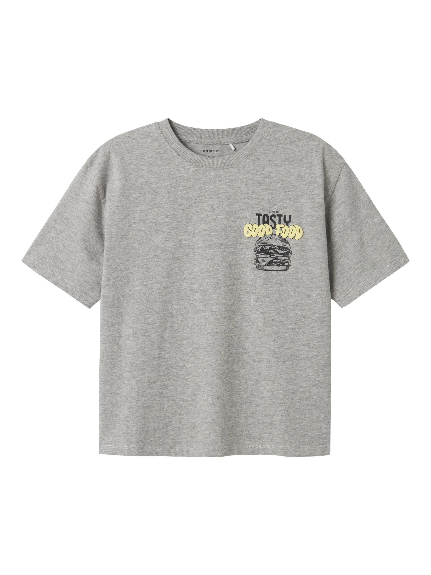 Name It t-shirt kids grigio con stampa