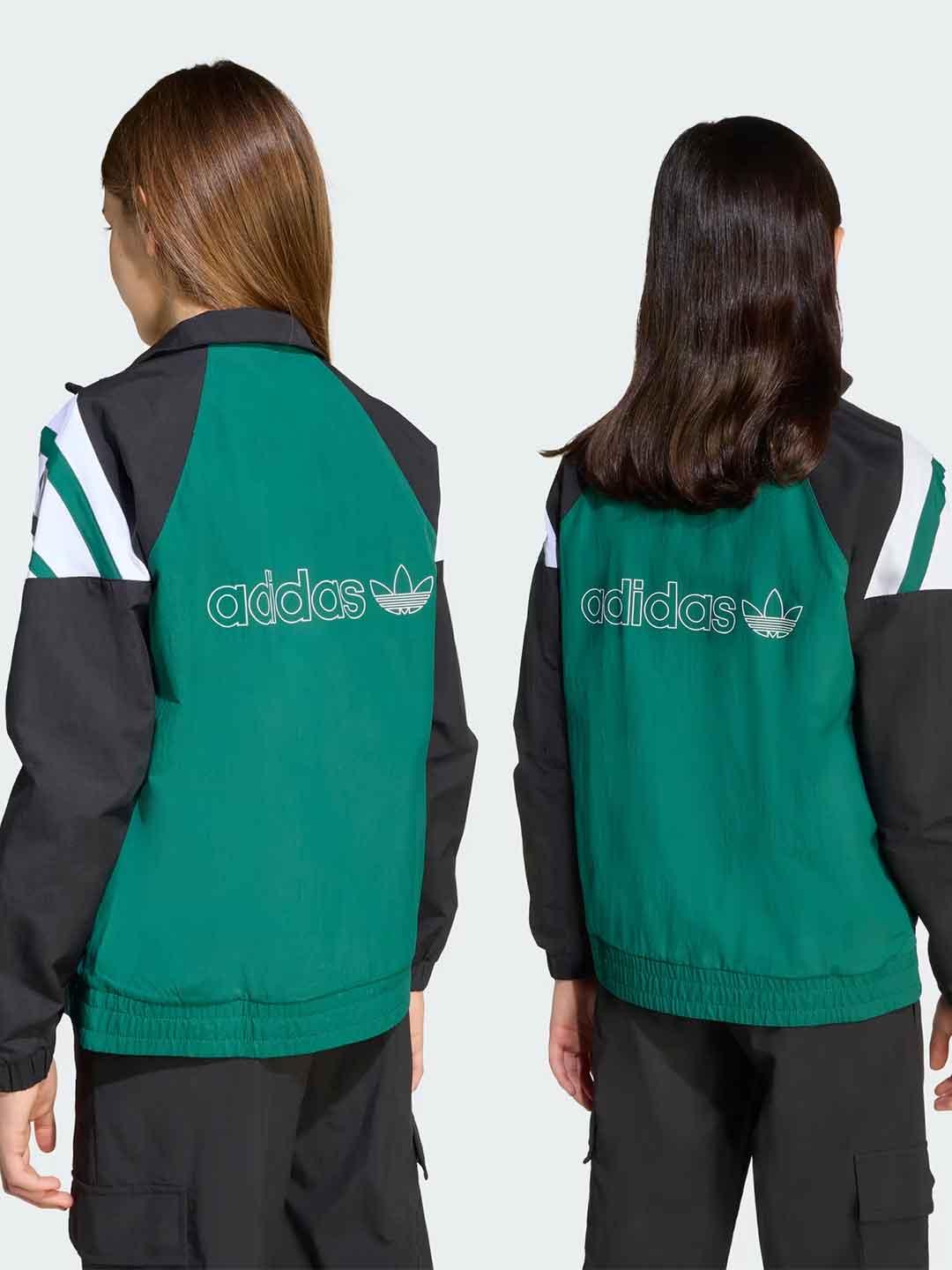 Adidas felpa kids verde con zip