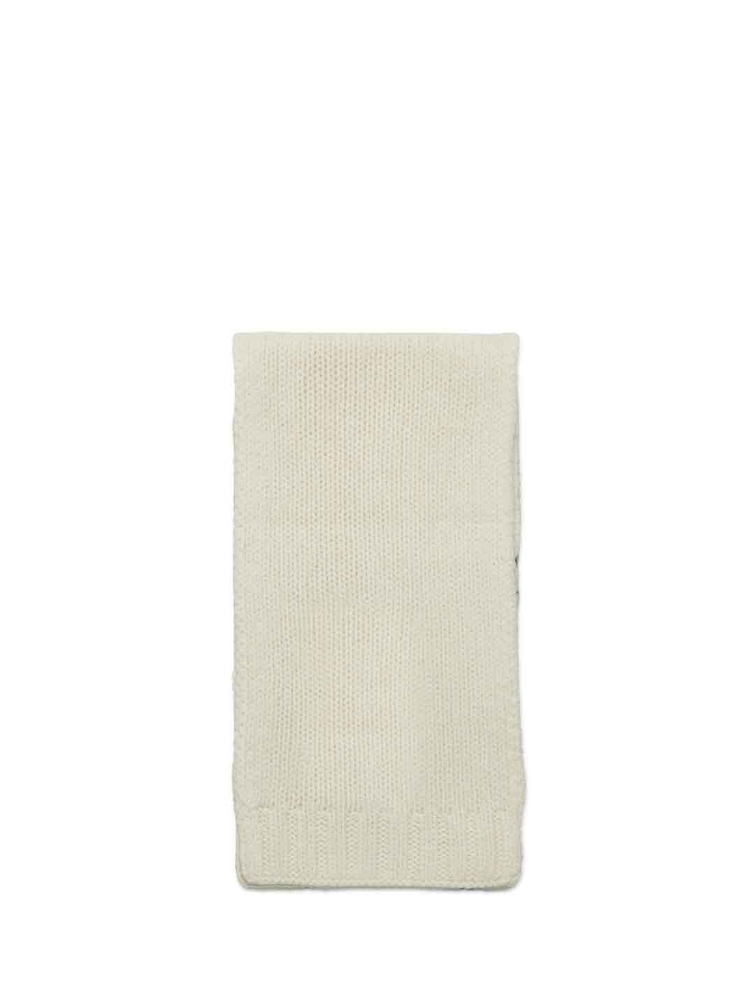 Maison Margiela sciarpa bianco con logo